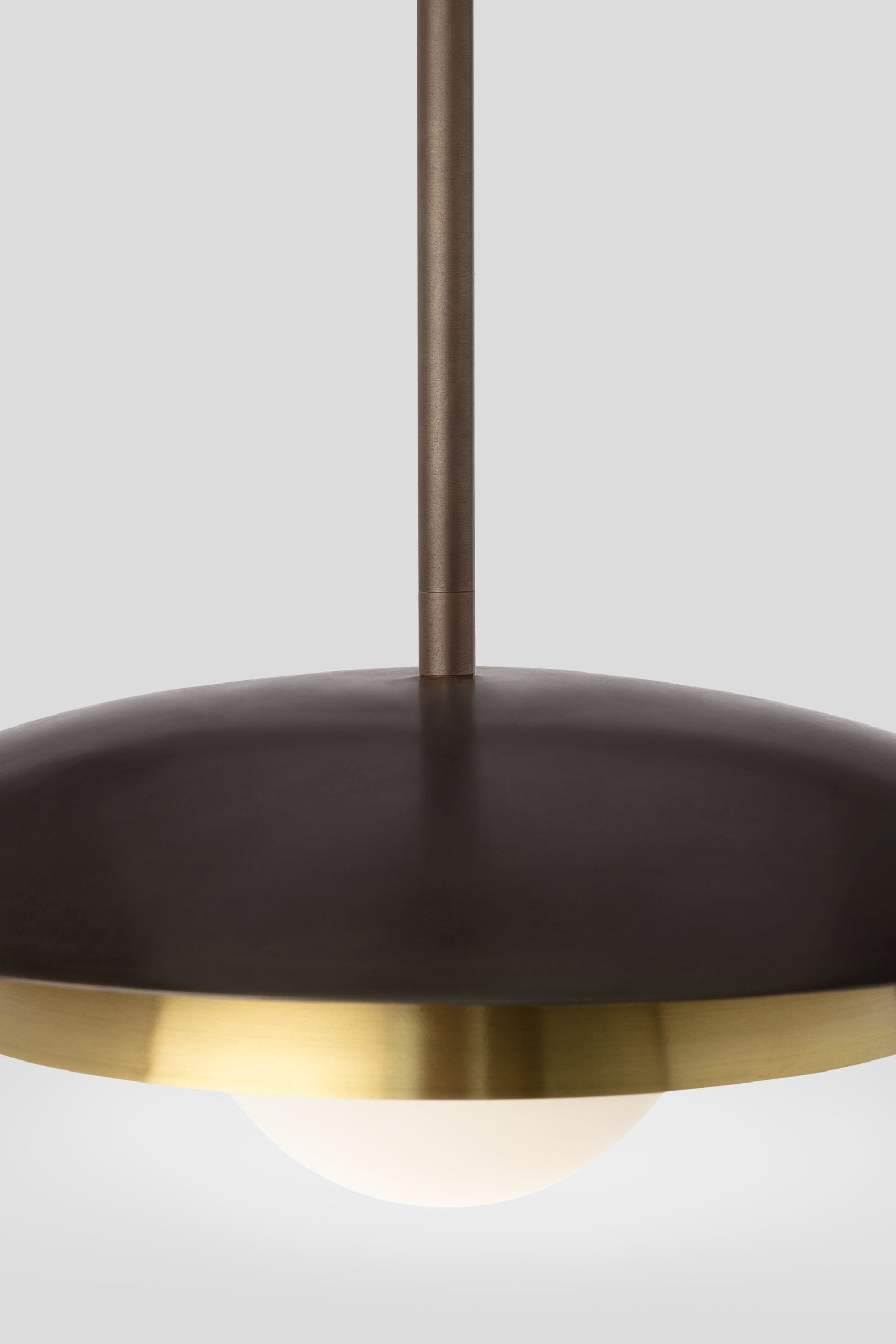 CTO Lighting - Carapace Pendant Light - Bronze with Satin Brass - EB London