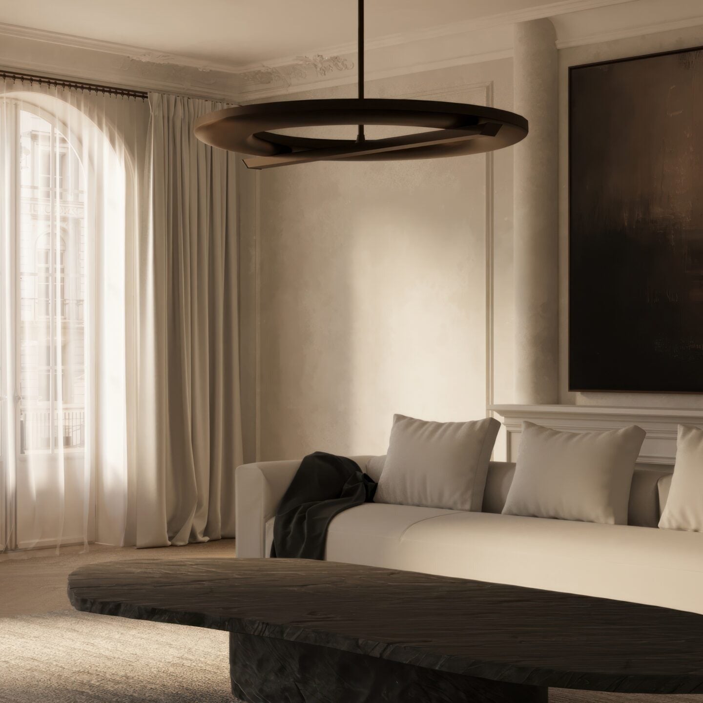 CTO Lighting - Ceres Uplighter Pendant Ceiling Rose | EB London