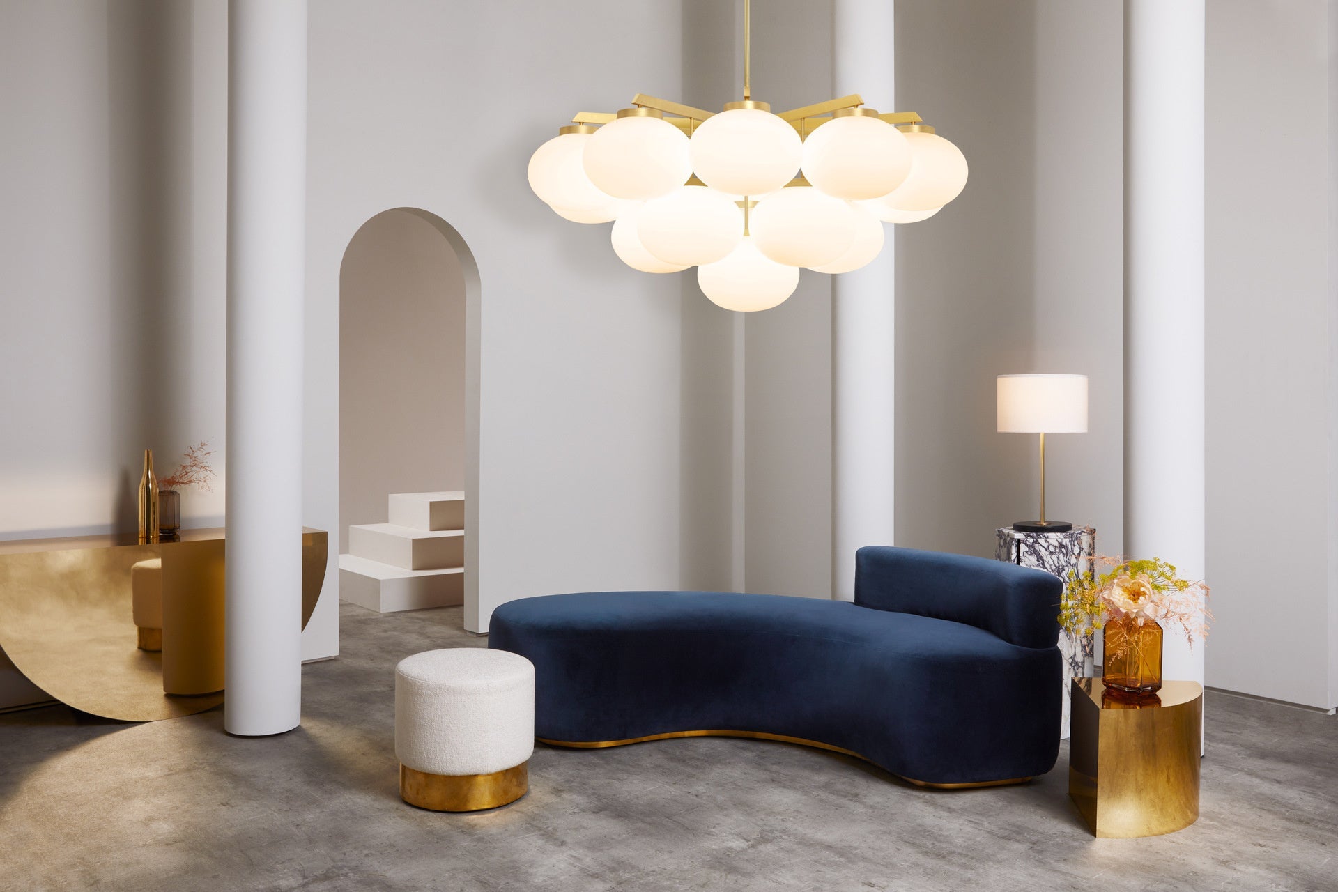 CTO Lighting - Cloudesley Chandelier (Ceiling Rose) - EB London