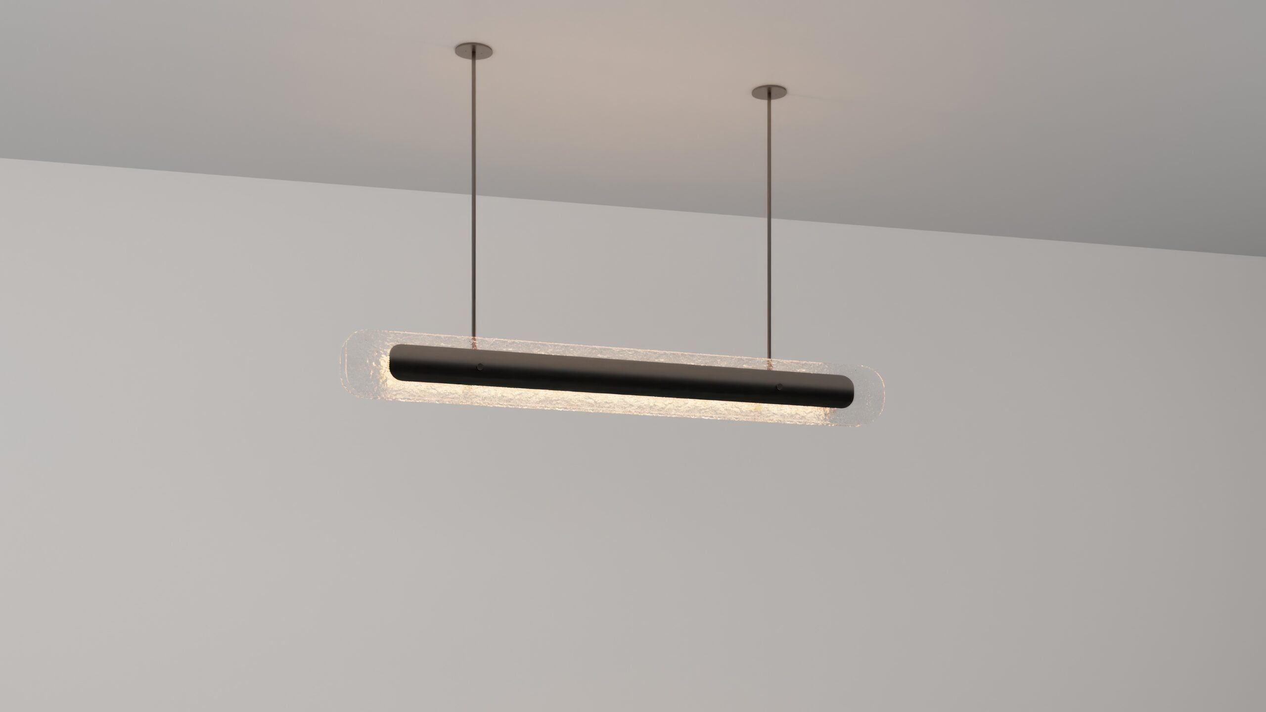 CTO Lighting - Contour Pendant Ceiling Rose - Antique Bronze with Clear and Bronze Kiln Glass - EB London