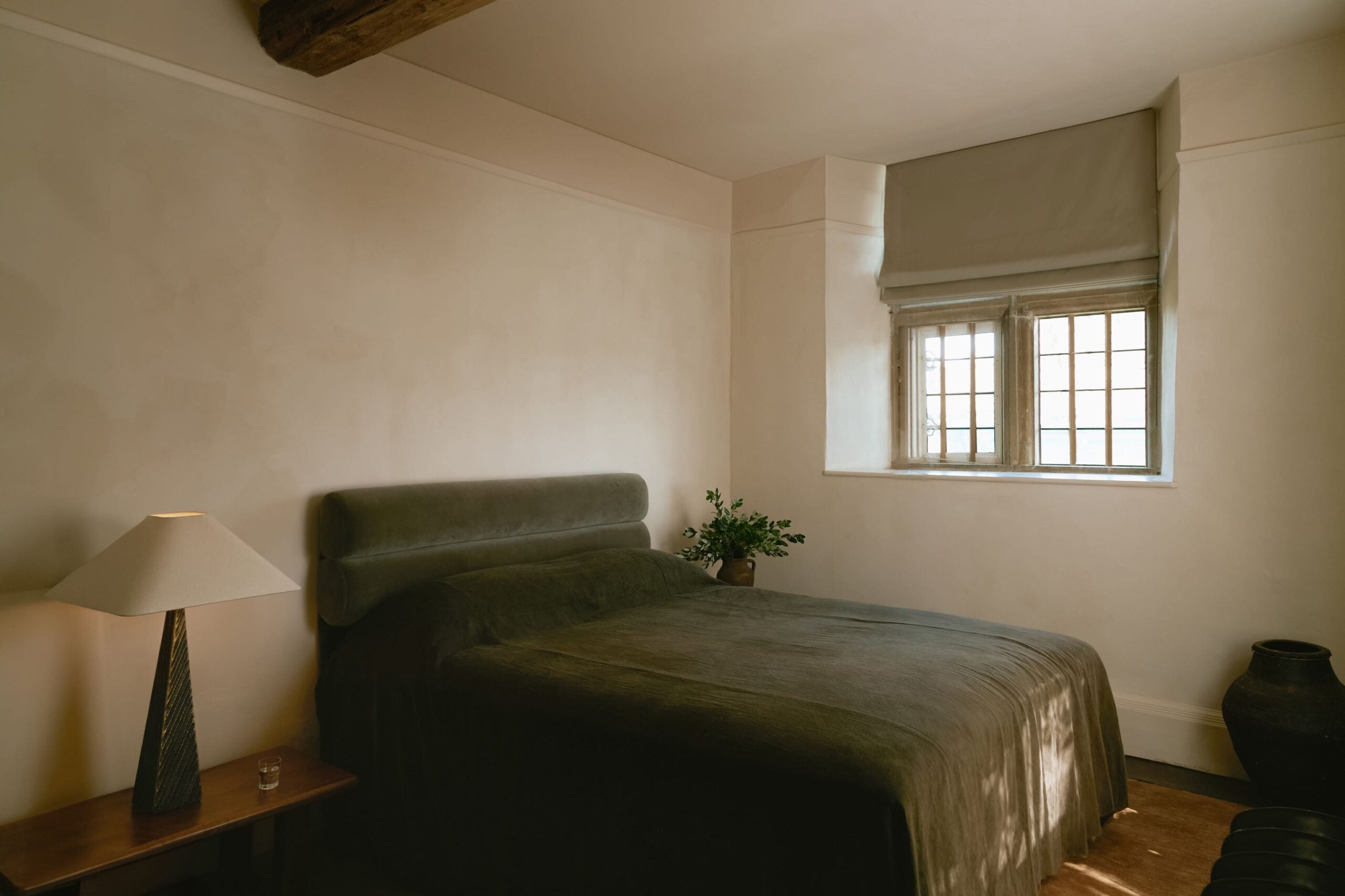 CTO Lighting - Cubist Table Light - Honed Alabaster with Bronze - EB London