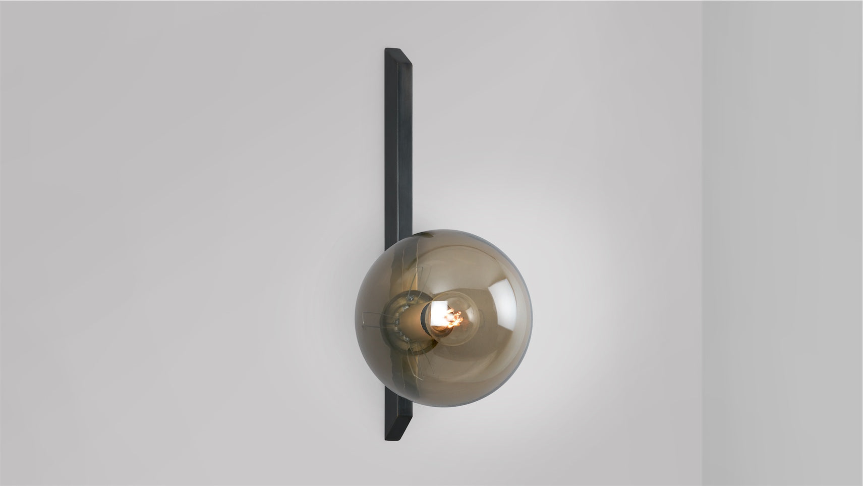 CTO Lighting - Gaia Wall Light - Handblown Glass shades with Bronze or Satin Brass - EB London