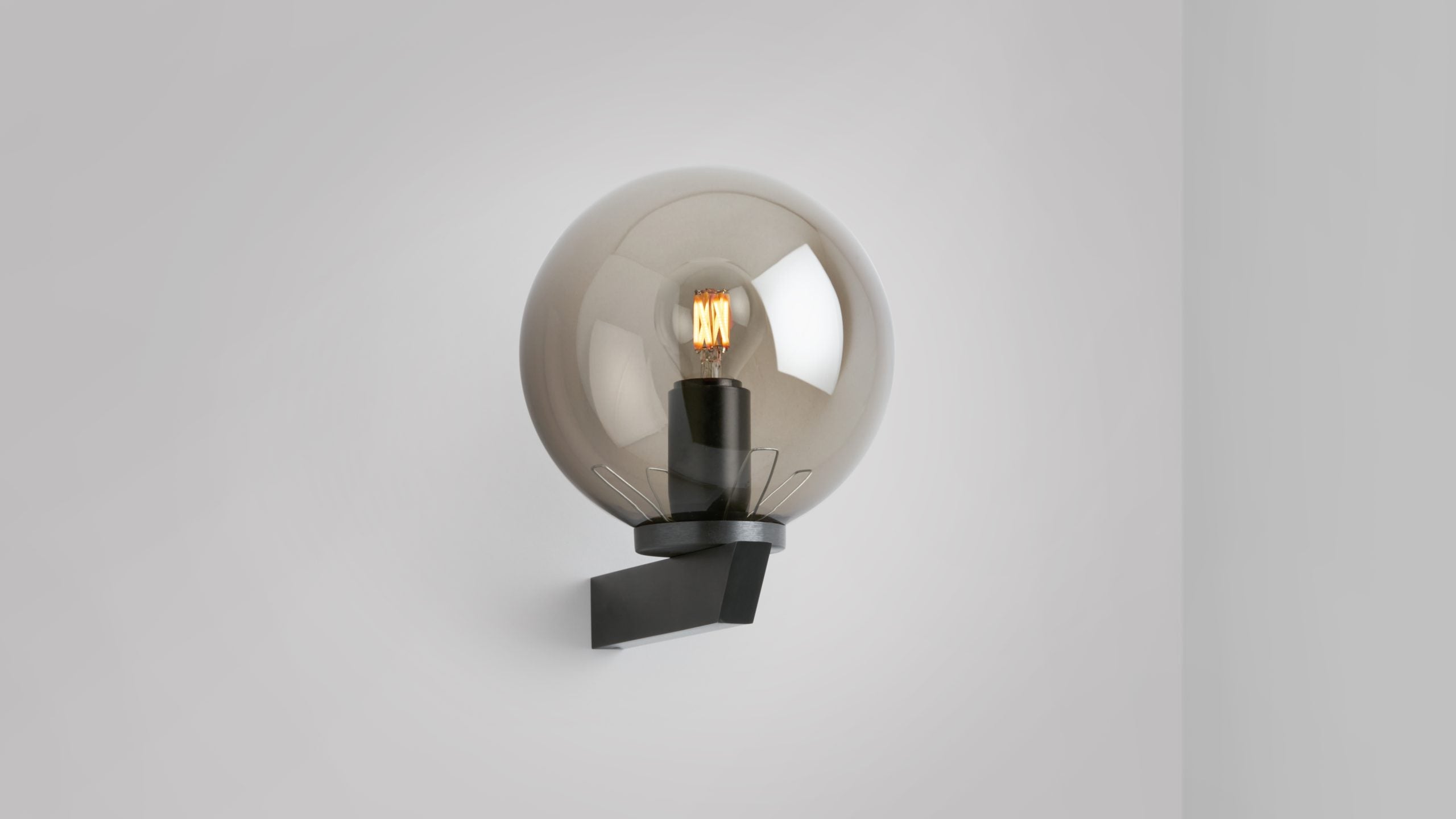 CTO Lighting - Gaia Wall Light - Handblown Glass shades with Bronze or Satin Brass - EB London
