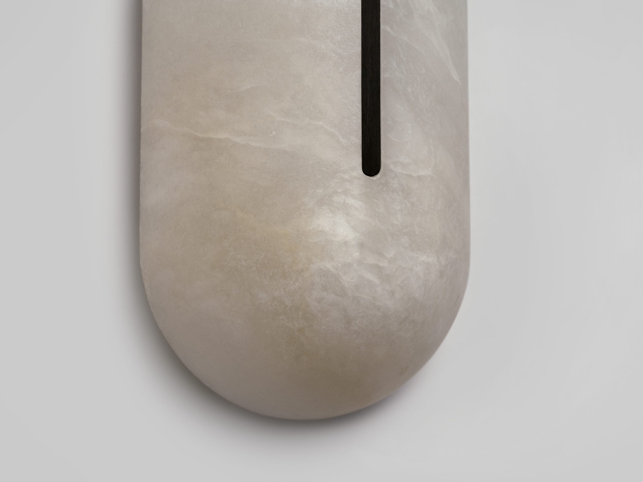 CTO Lighting - Hepworth Wall Light - Honed Alabaster with Bronze & Satin Brass or Polished Nickel - EB London