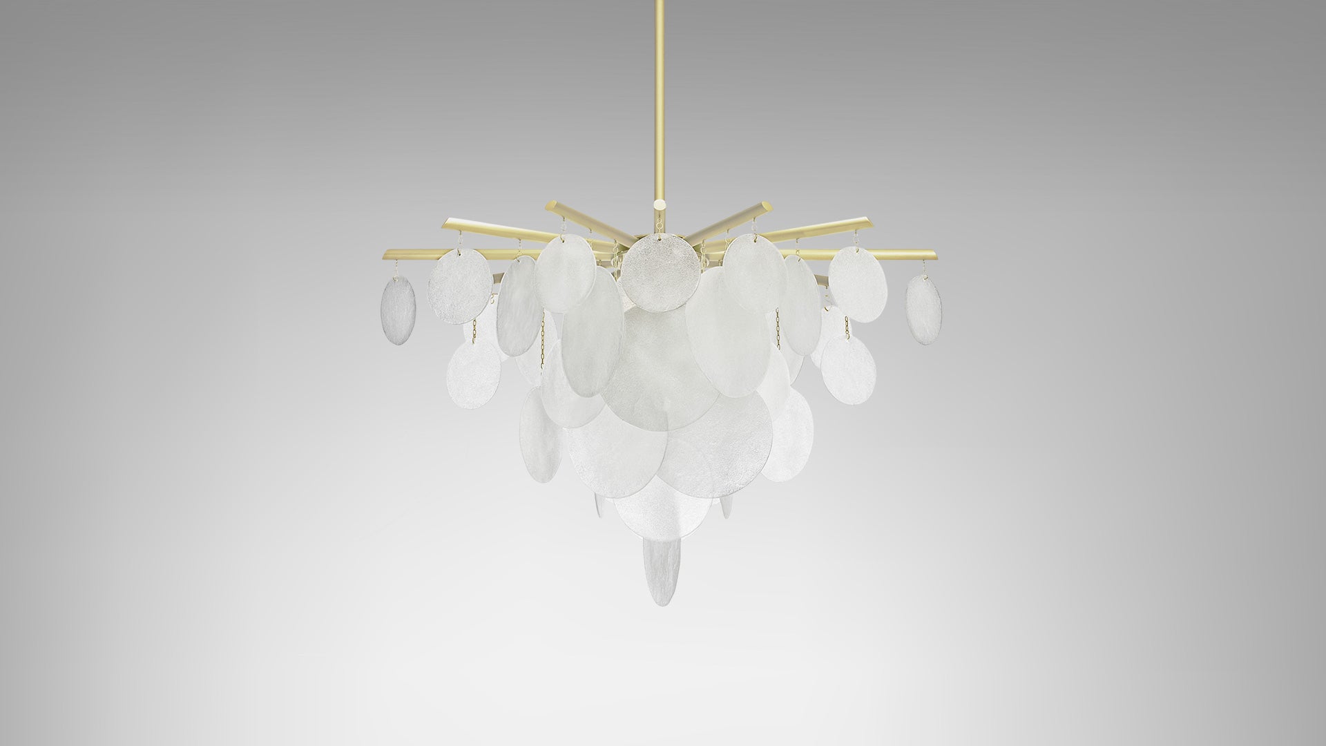 CTO Lighting - Nimbus Chandelier - Smoked Glass with Metal Framework - EB London