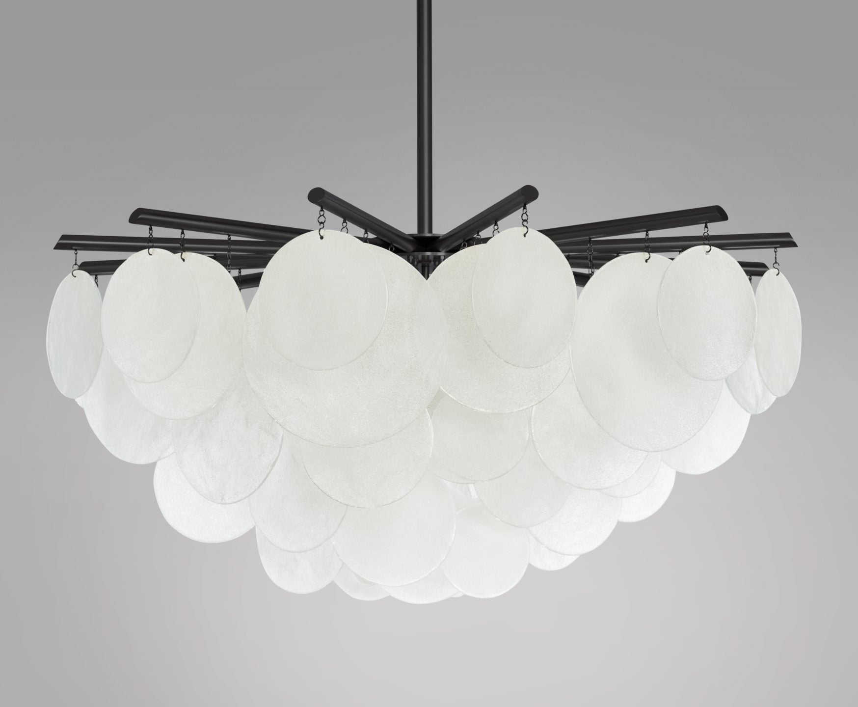 CTO Lighting - Nimbus Round Pendant Light - Hand-formed Translucent Glass with Metal Work - EB London