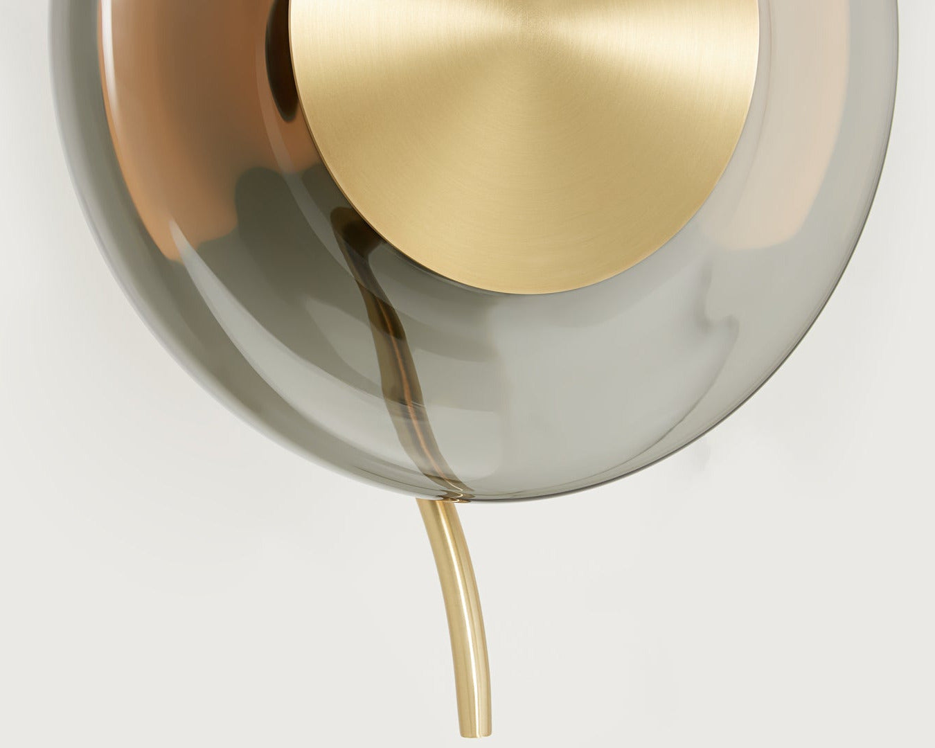 CTO Lighting - Pendulum Pendant Light - Hand-Blown Glass with Satin Brass and Bronze - EB London