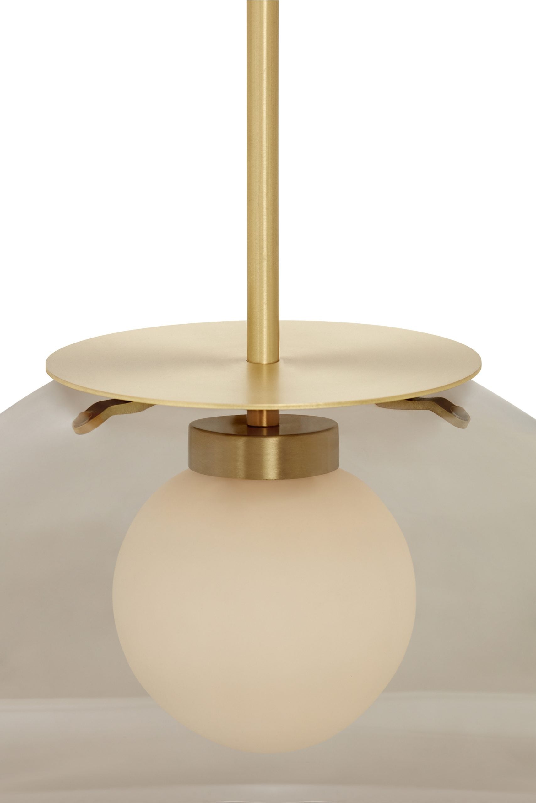 CTO Lighting - Petra Pendant Light - Layered Glass with Satin Brass and Bronze - EB London
