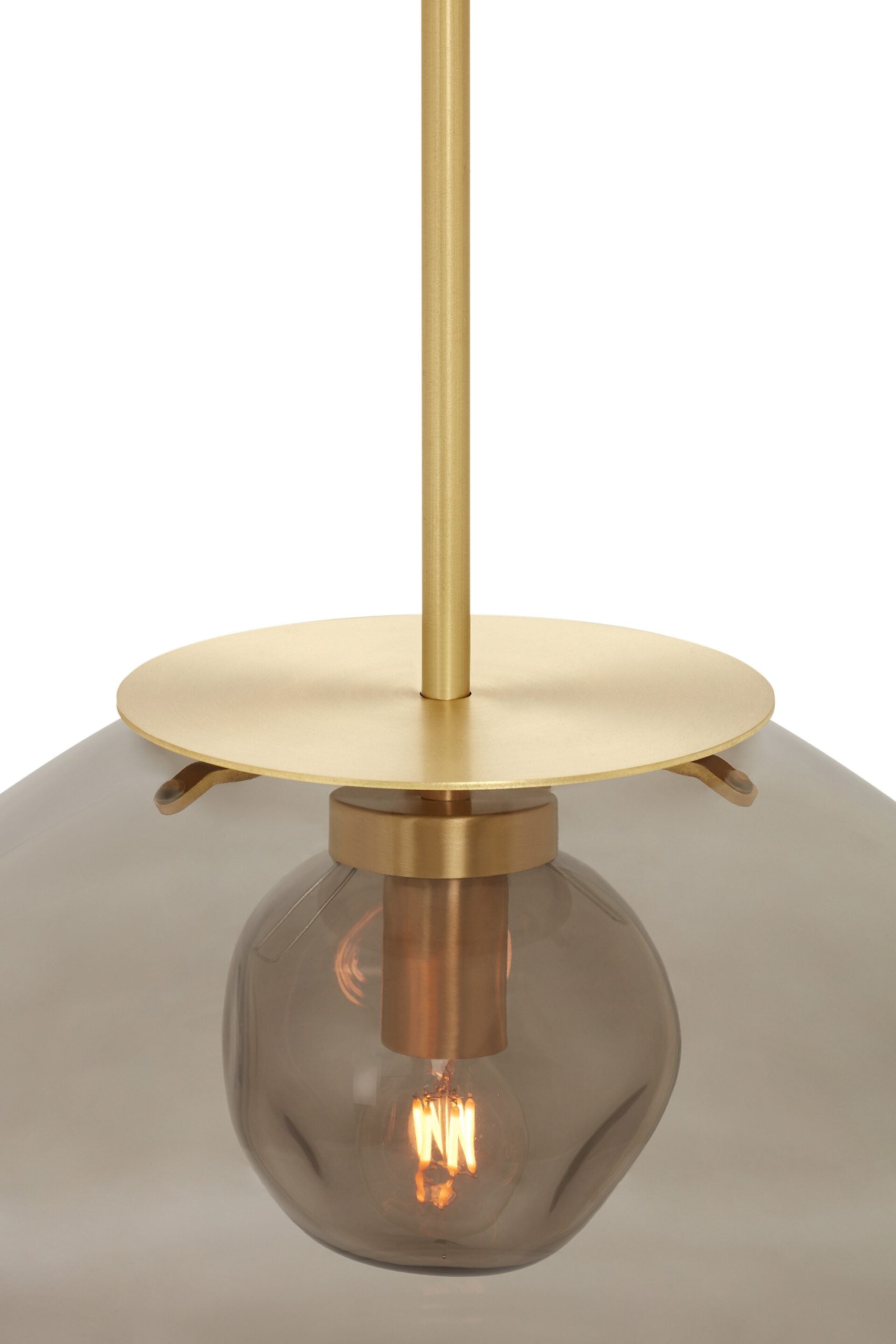 CTO Lighting - Petra Pendant Light - Layered Glass with Satin Brass and Bronze - EB London