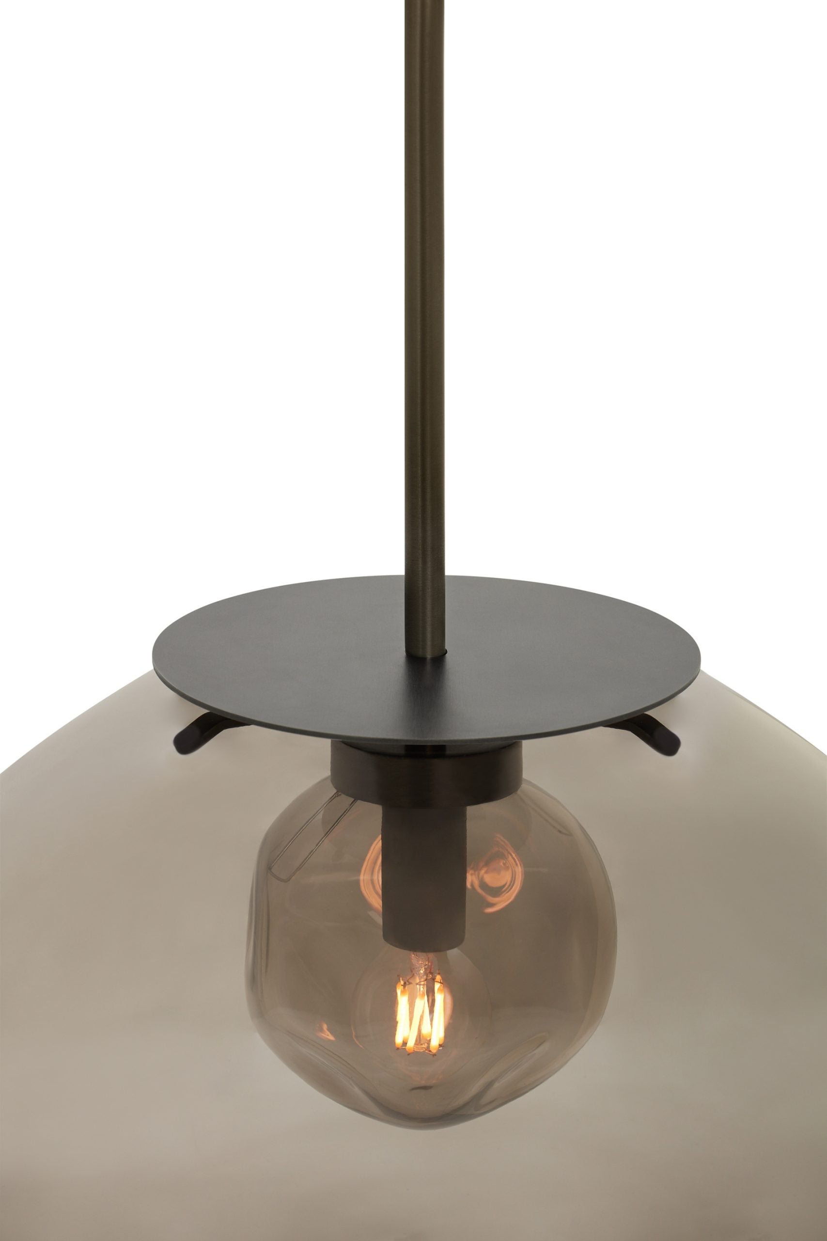 CTO Lighting - Petra Pendant Light - Layered Glass with Satin Brass and Bronze - EB London