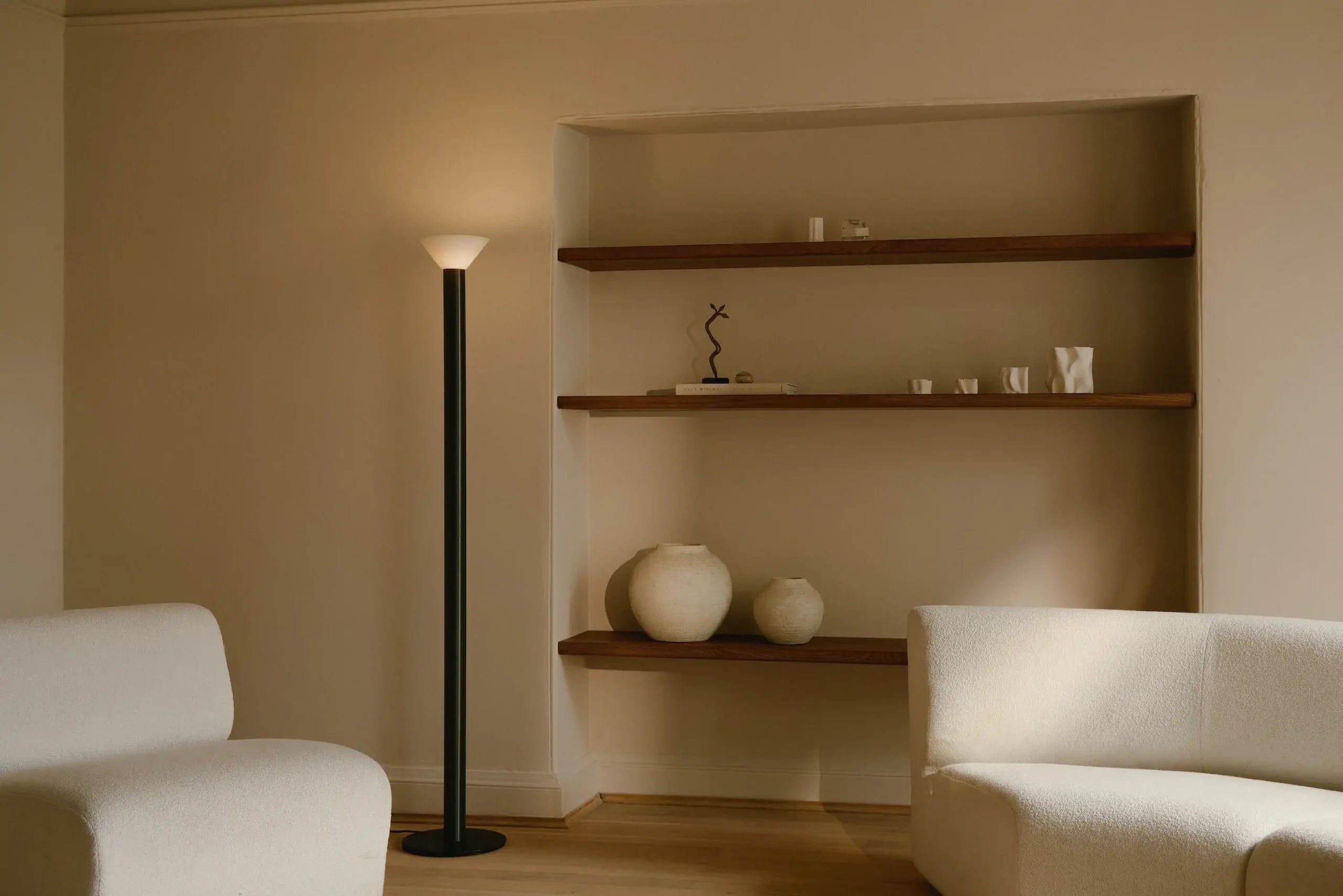 CTO Lighting - Torres Floor Uplighter with Alabaster Shade - EB London