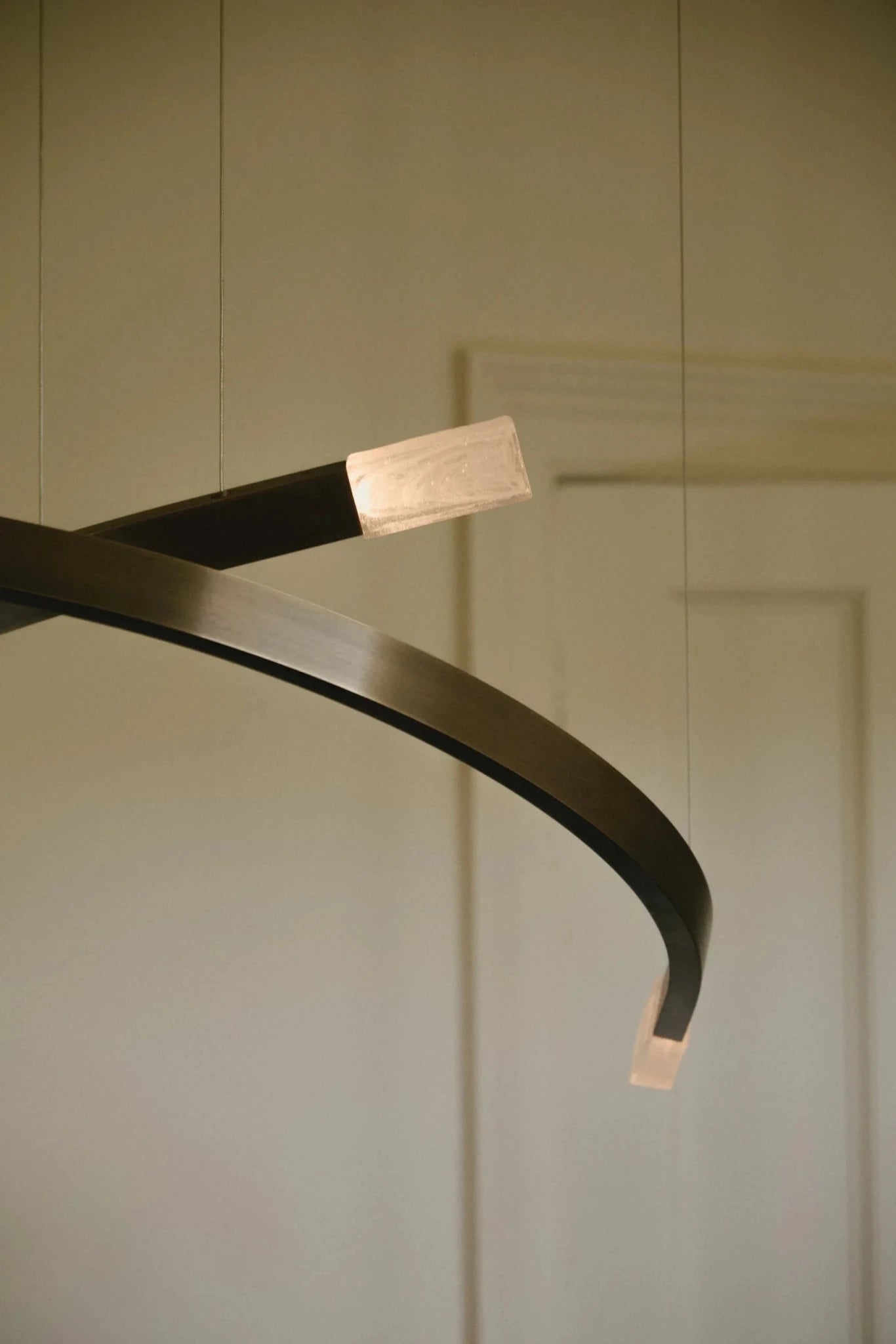 CTO Lighting - Trace Linear X Chandelier (Ceiling Rose) - EB London