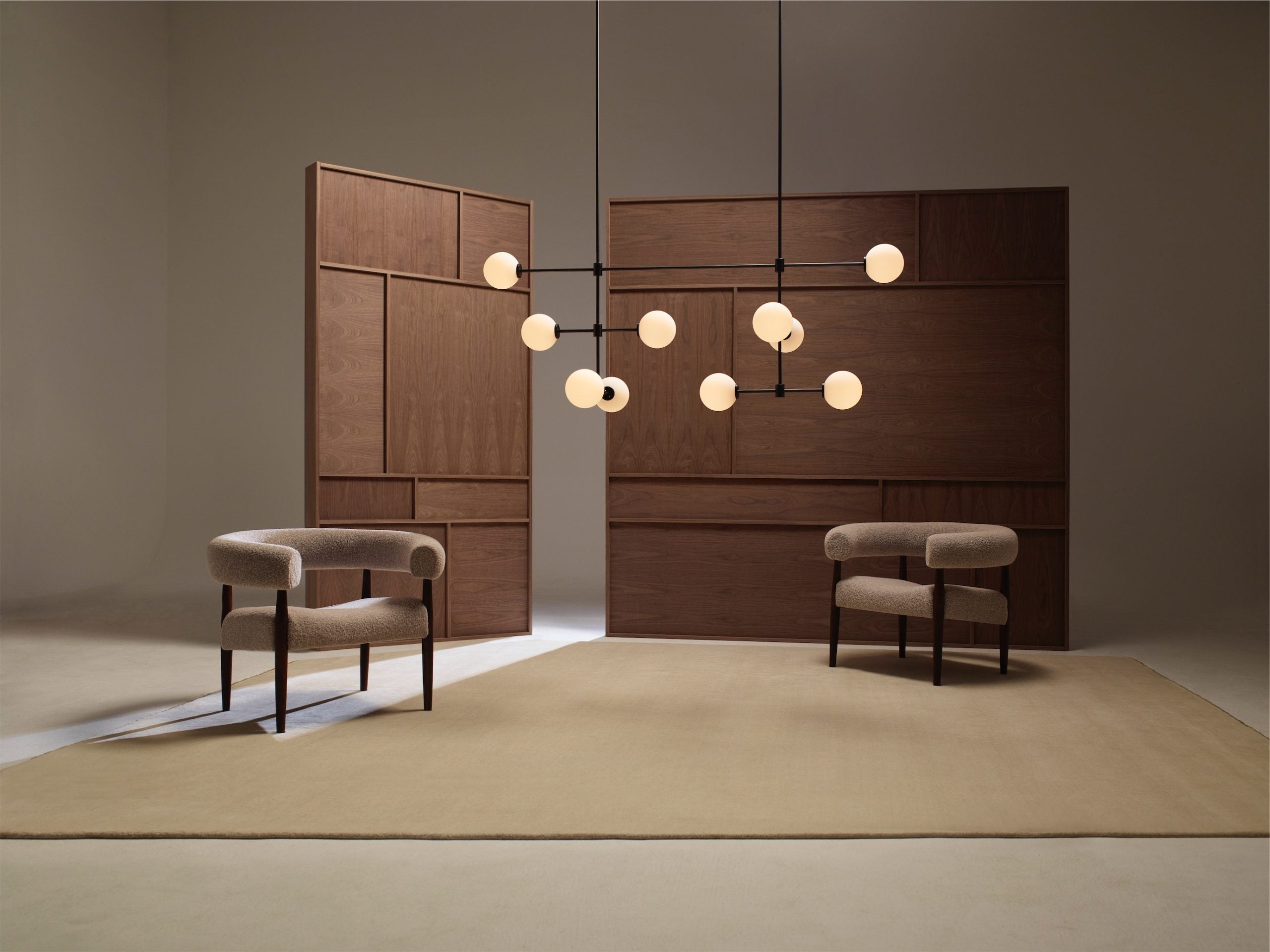 CTO Lighting - Trevi Multi Pendant Light - Satin Brass and Bronze or Antique Bronze - EB London