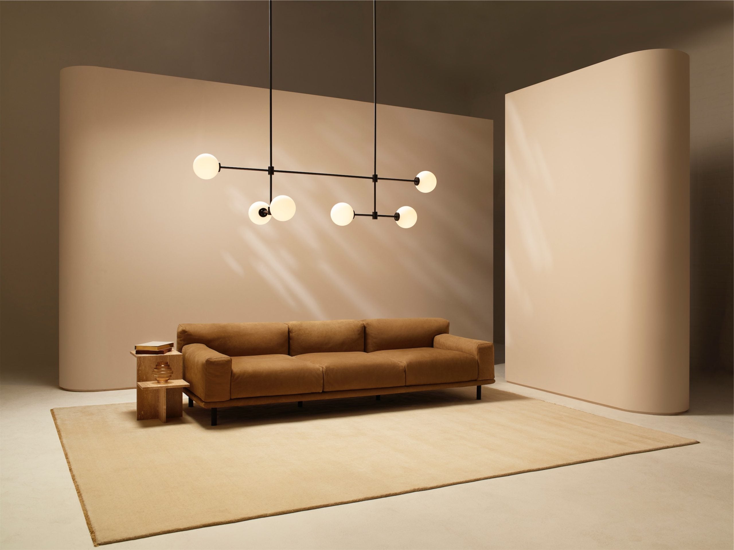 CTO Lighting - Trevi Multi Pendant Light - Satin Brass and Bronze or Antique Bronze - EB London