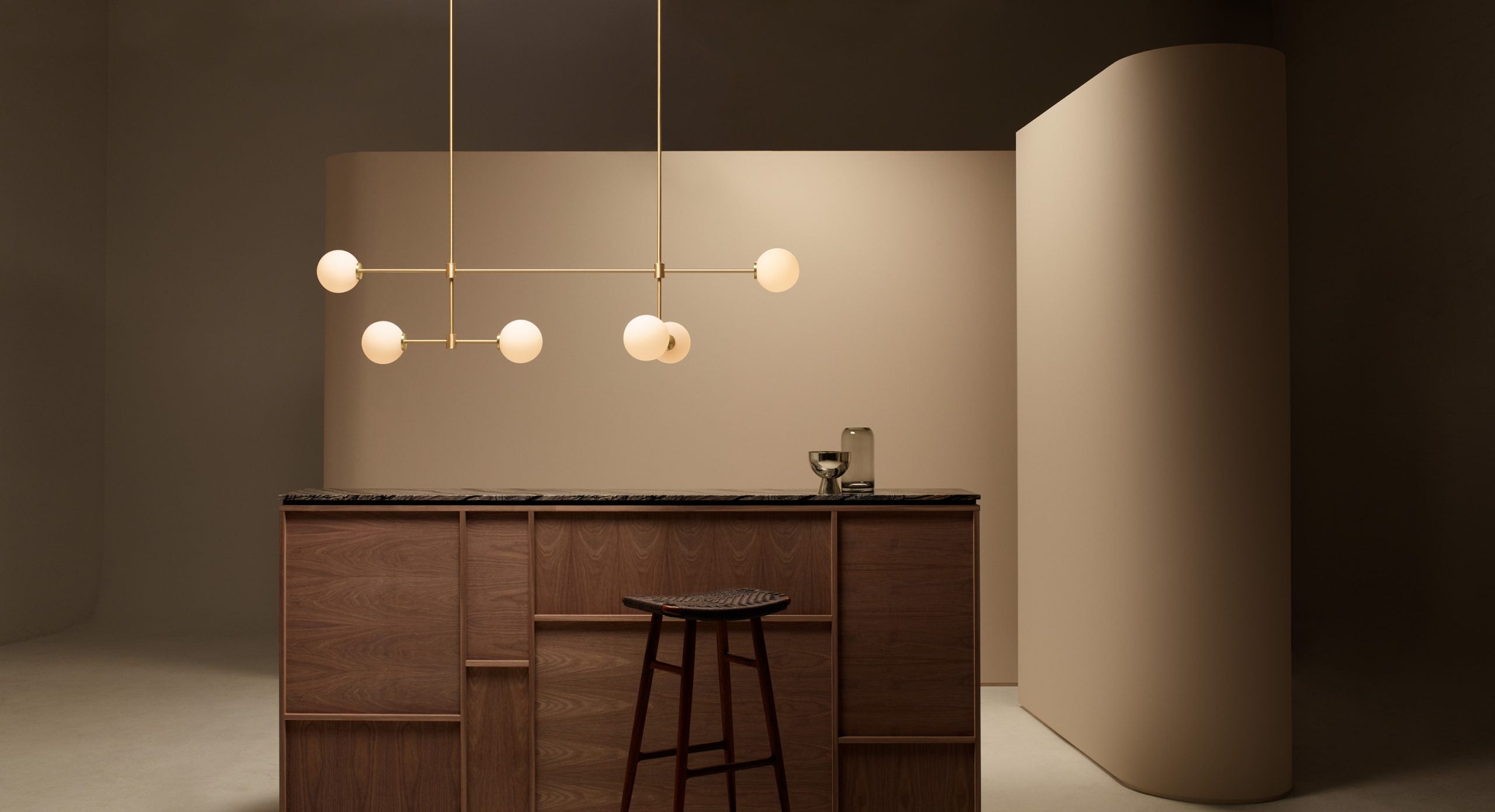 CTO Lighting - Trevi Multi Pendant Light - Satin Brass and Bronze or Antique Bronze - EB London