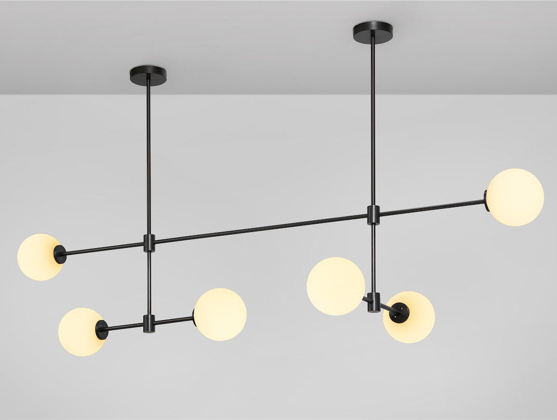 CTO Lighting - Trevi Multi Pendant Light - Satin Brass and Bronze or Antique Bronze - EB London