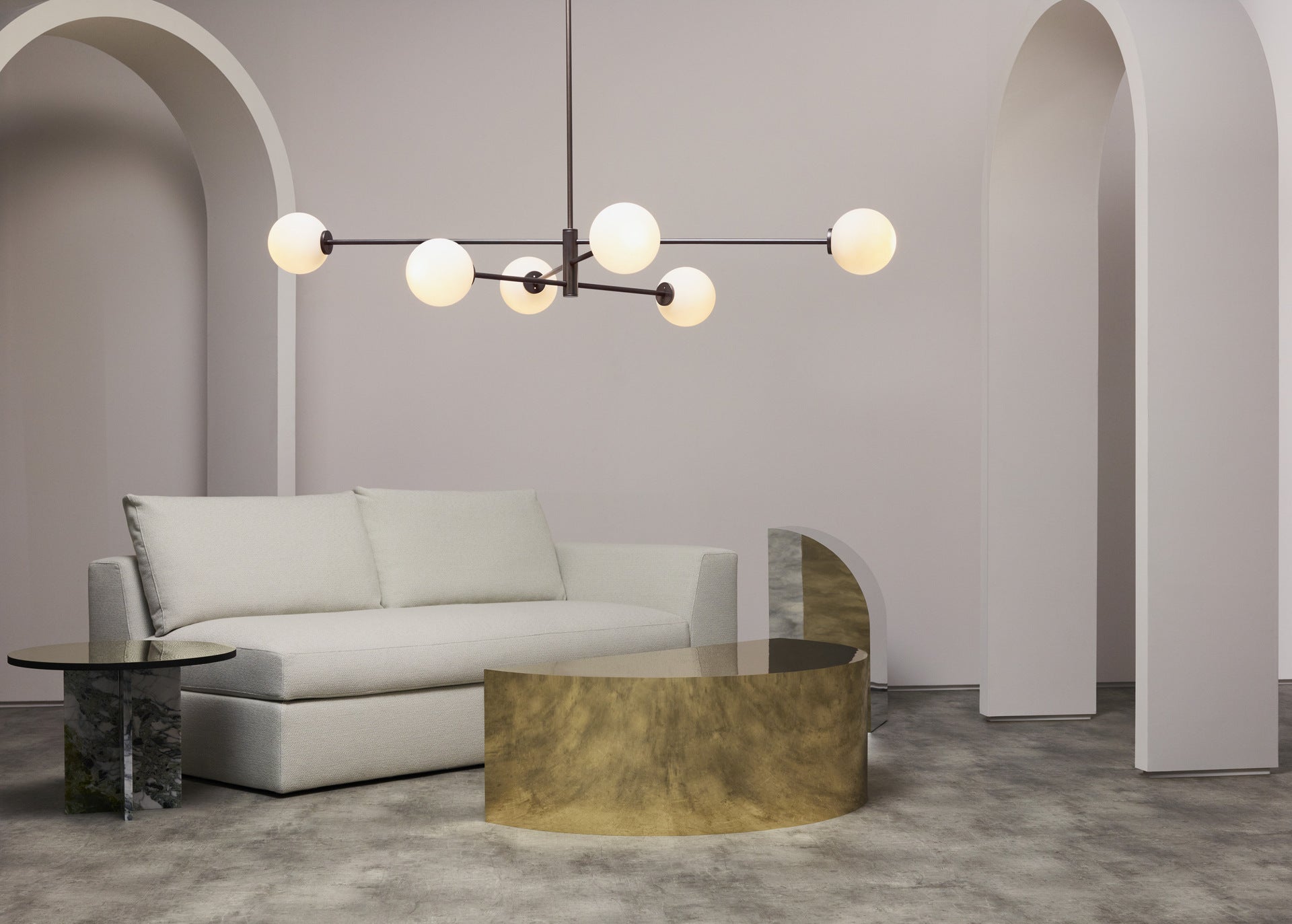 CTO Lighting - Trevi Pendant Light - Satin Brass and Bronze or Antique Bronze - EB London