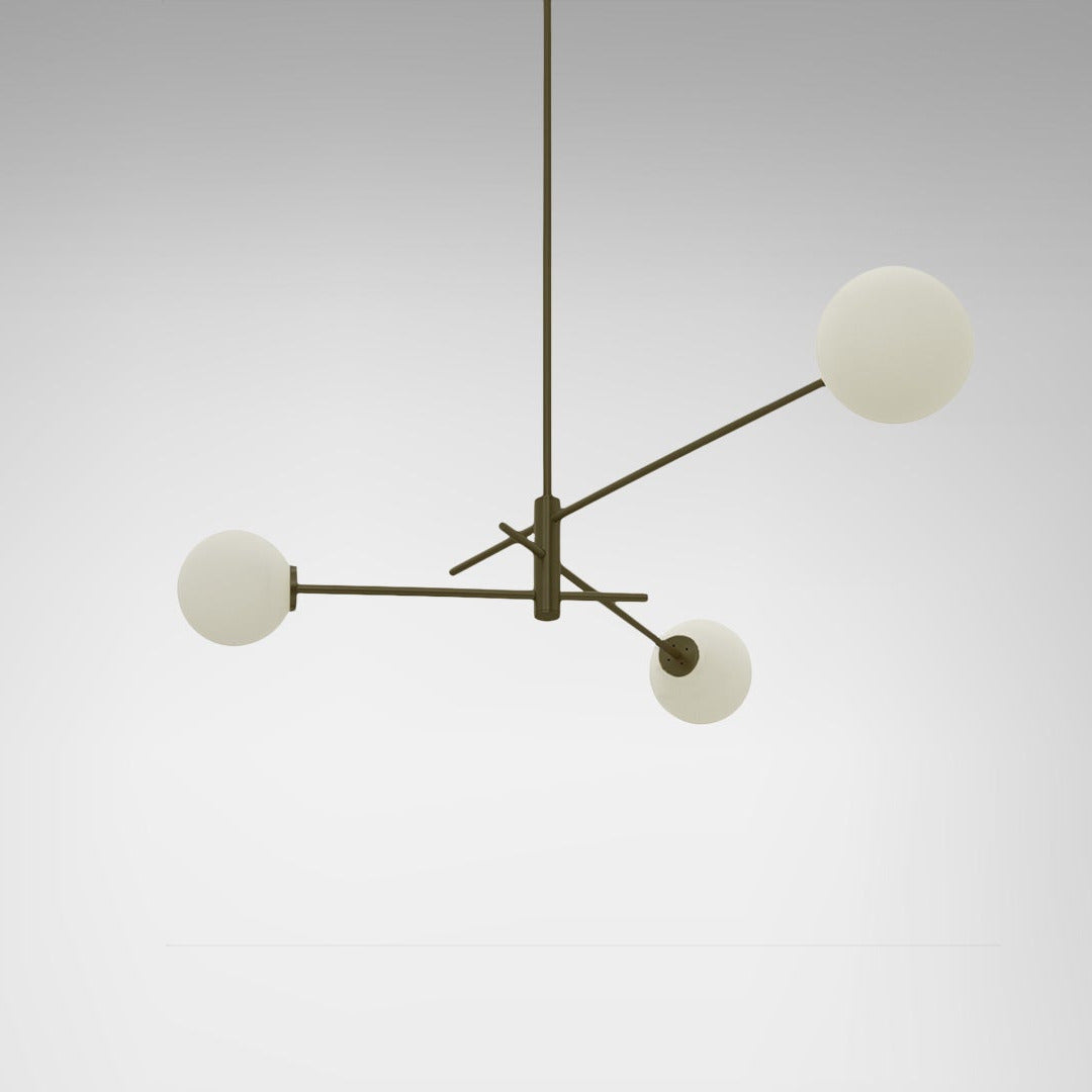 CTO Lighting - Trevi Pendant Light - Satin Brass and Bronze or Antique Bronze - EB London