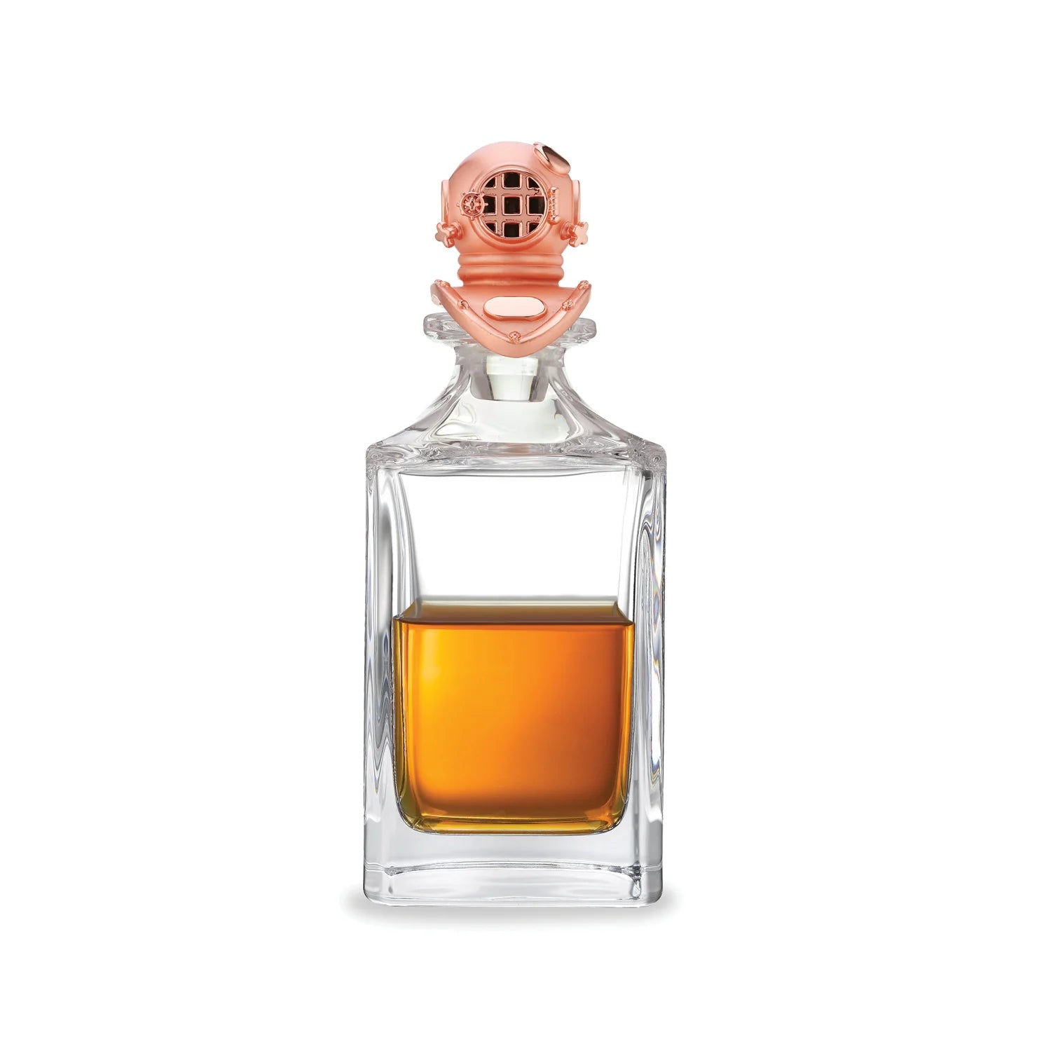 Diver helmet decanter with rose gold stopper by Deakin & Francis at EB London