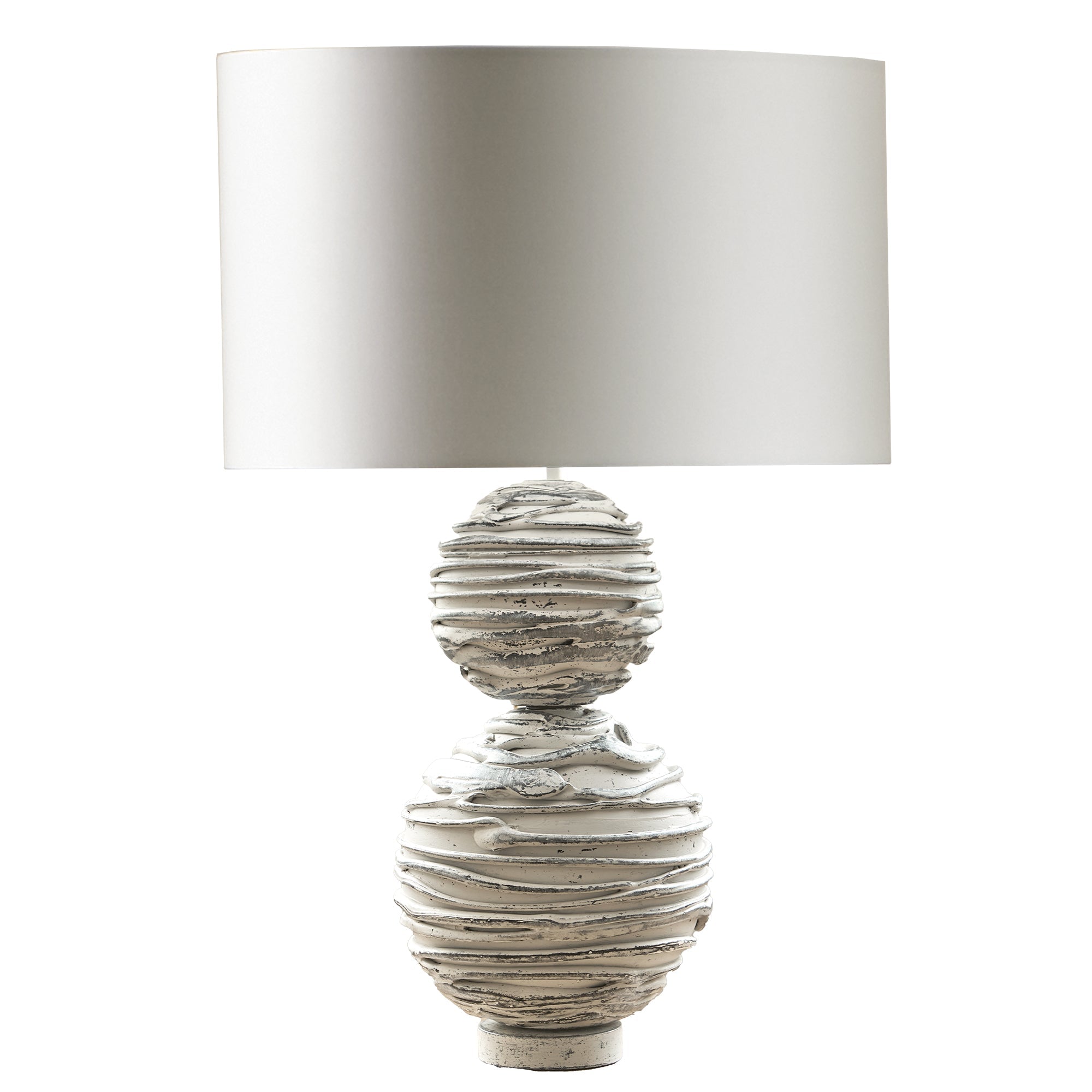 William Yeoward Elvaston Junior Table Lamp in Mushroom Risotto luxury table lamp - EB London product image 1