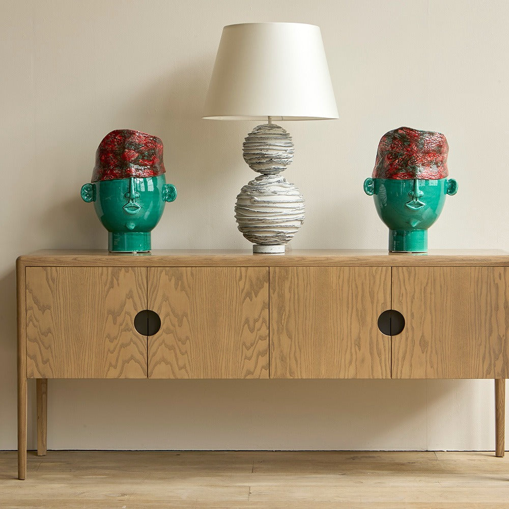 William Yeoward Elvaston Table Lamp in Mushroom Risotto