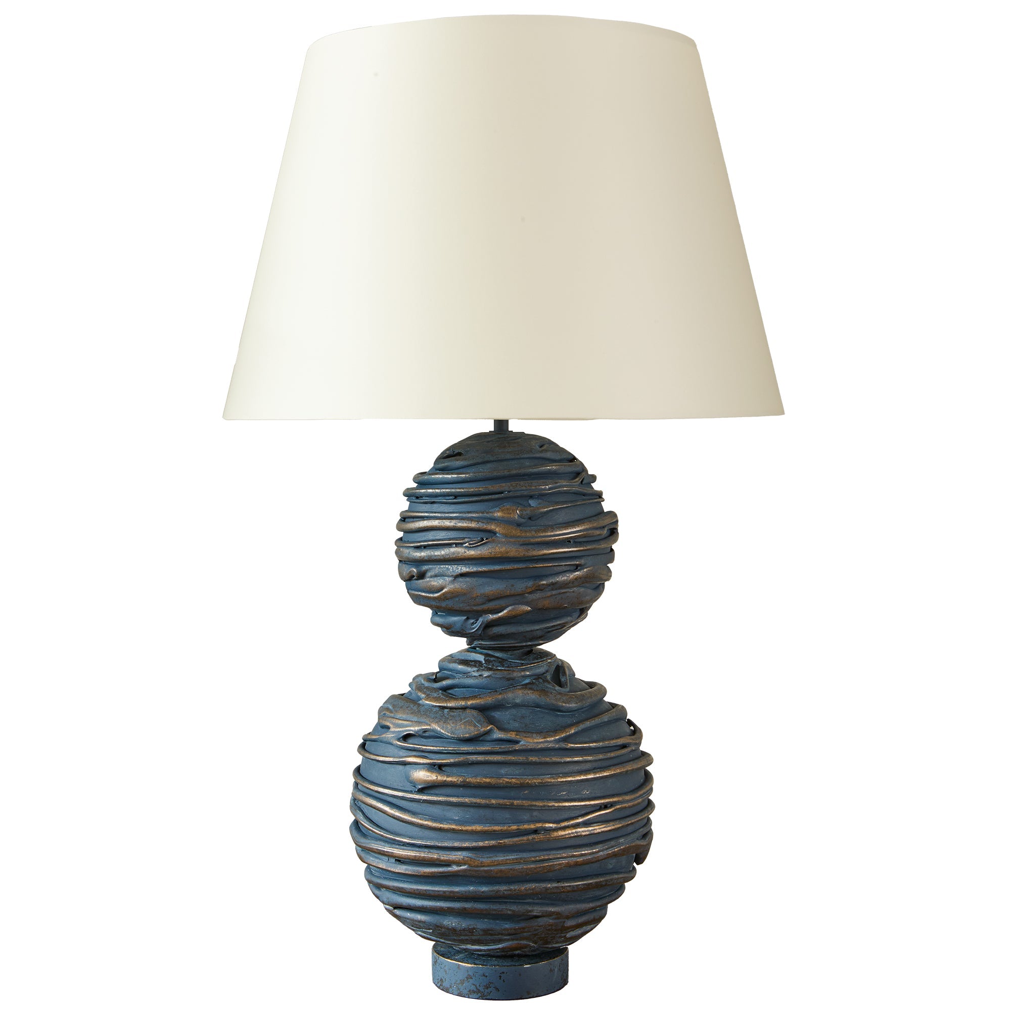 William Yeoward Elvaston Table Lamp in Willie's Blue luxury table lamp - EB London product image 1
