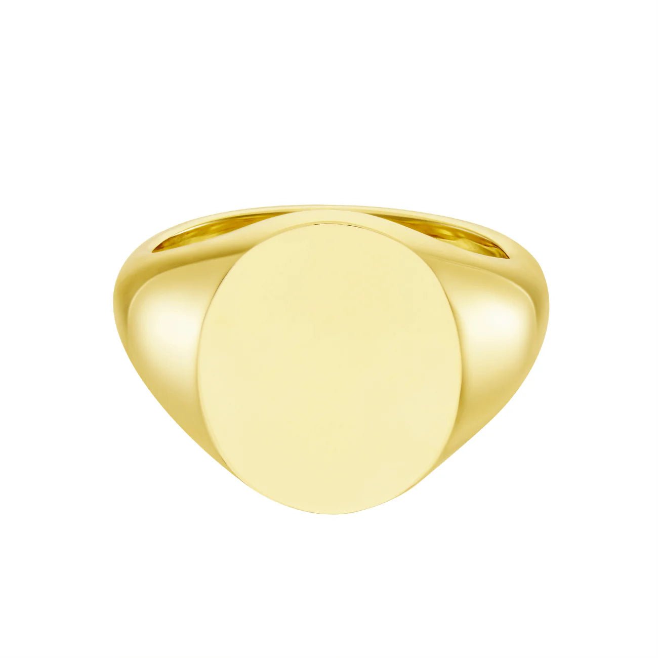 Gold Oval Signet Ring (15.5x13.5mm) – 9ct – Deakin & Francis - EB London