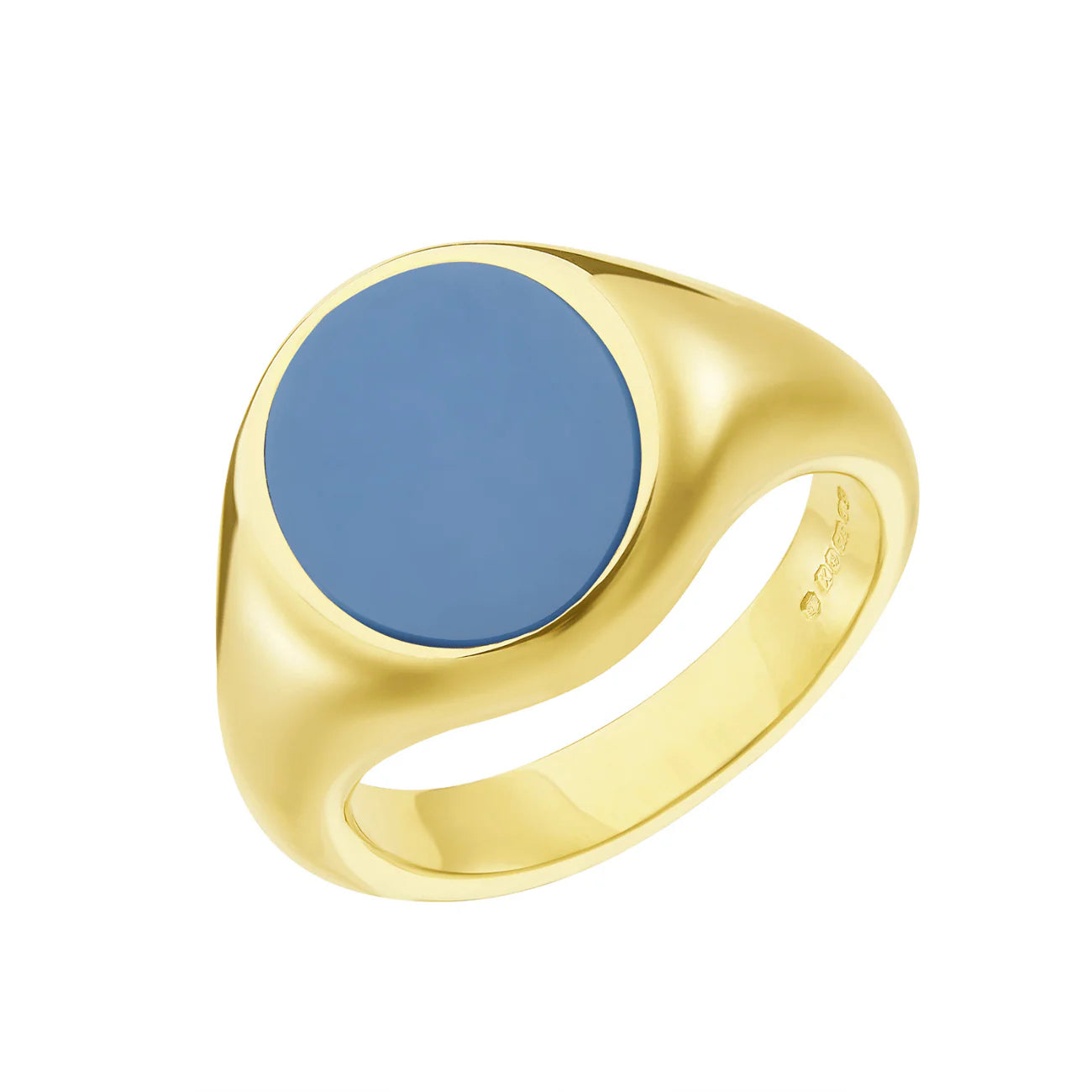 9ct 18ct yellow gold sardonyx signet ring 12x10mm by Deakin & Francis at EB London