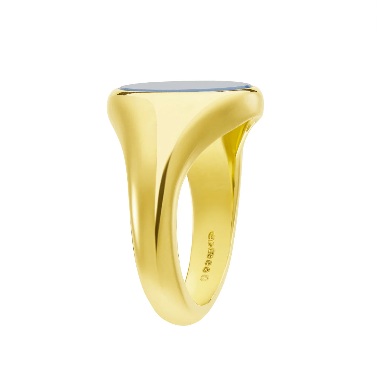 18ct yellow gold sardonyx signet ring 12x10mm by Deakin & Francis at EB London