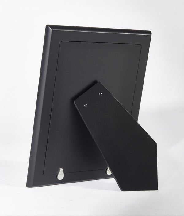 Graduation Photo Frame - Plain Sterling Silver with Black Wood Back - Carrs Silver - EB London