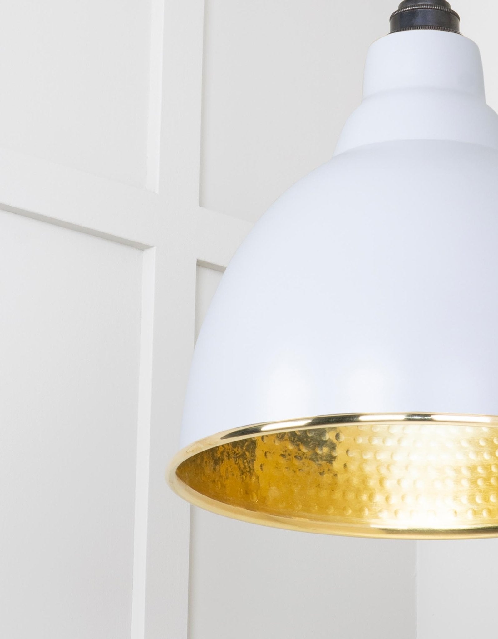 Hammered Brass Brindley Cluster Pendant |Birch - From the Anvil - EB London