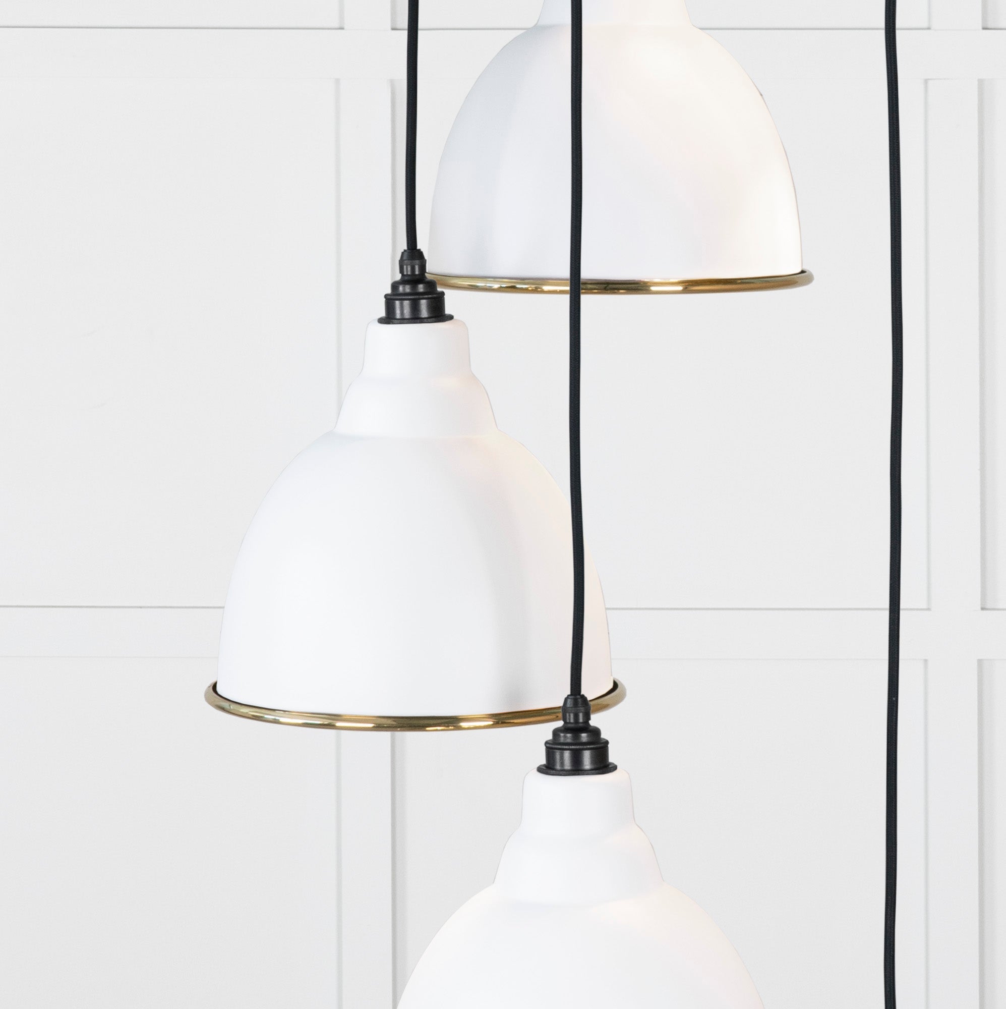 Hammered Brass Brindley Cluster Pendant | Flock - From the Anvil - EB London