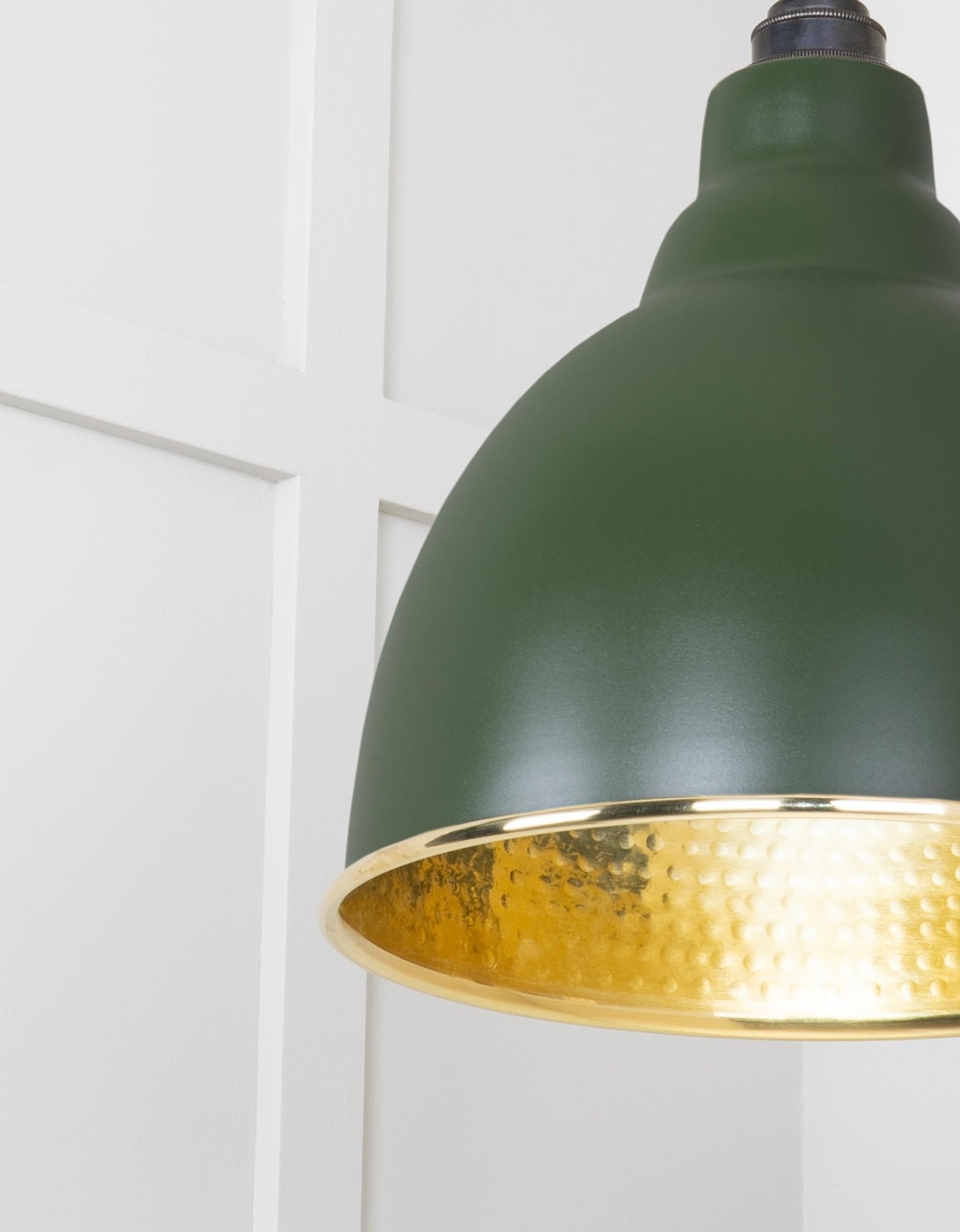 Hammered Brass Brindley Cluster Pendant |Heath - From the Anvil - EB London