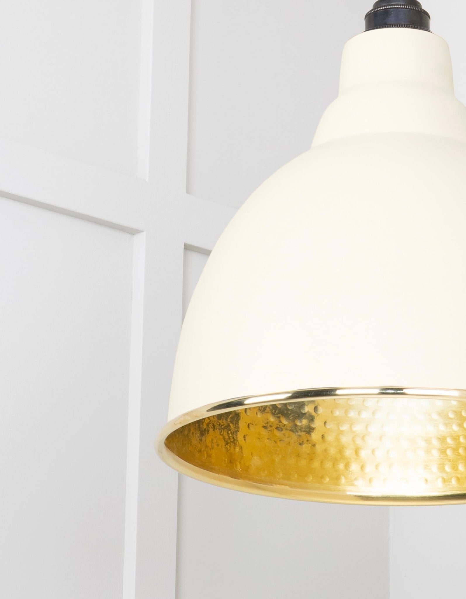 Hammered Brass Brindley Cluster Pendant |Teasel - From the Anvil - EB London