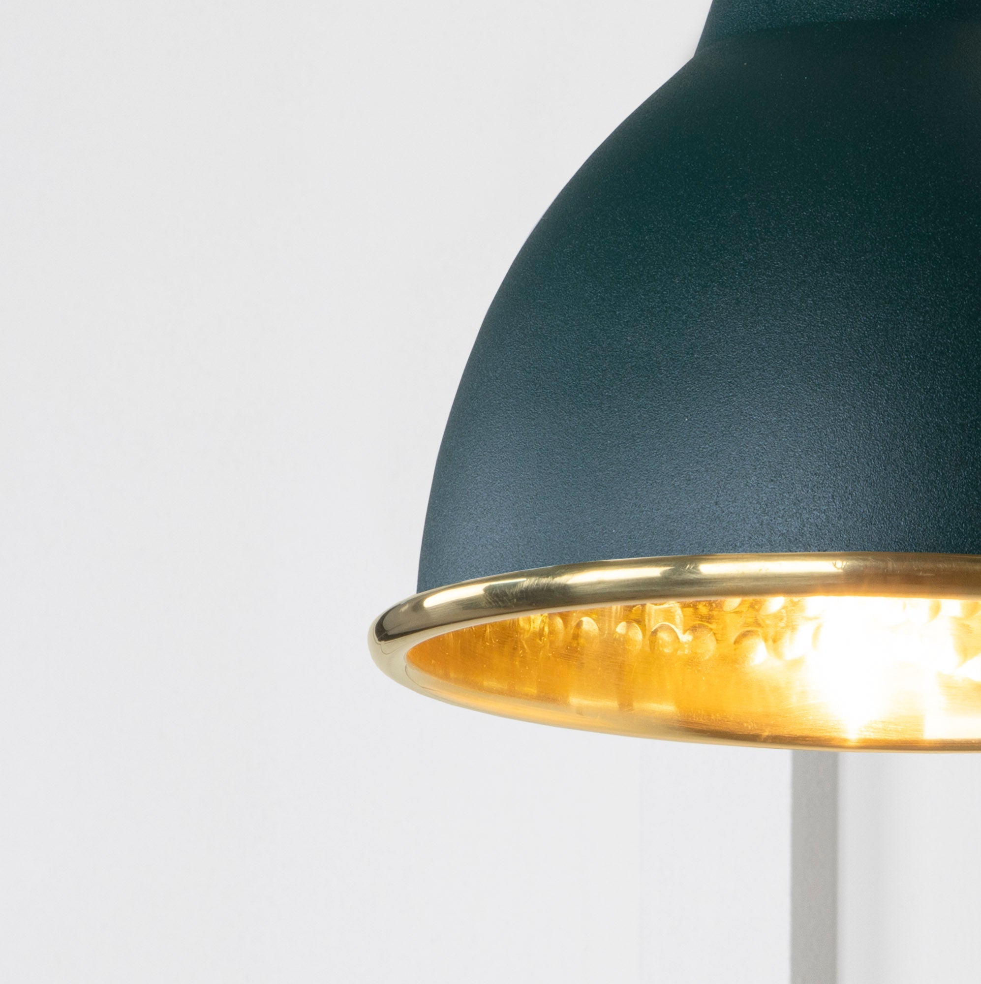 Hammered Brass Brindley Wall Light | Hammered Brass Dingle - From the Anvil - EB London