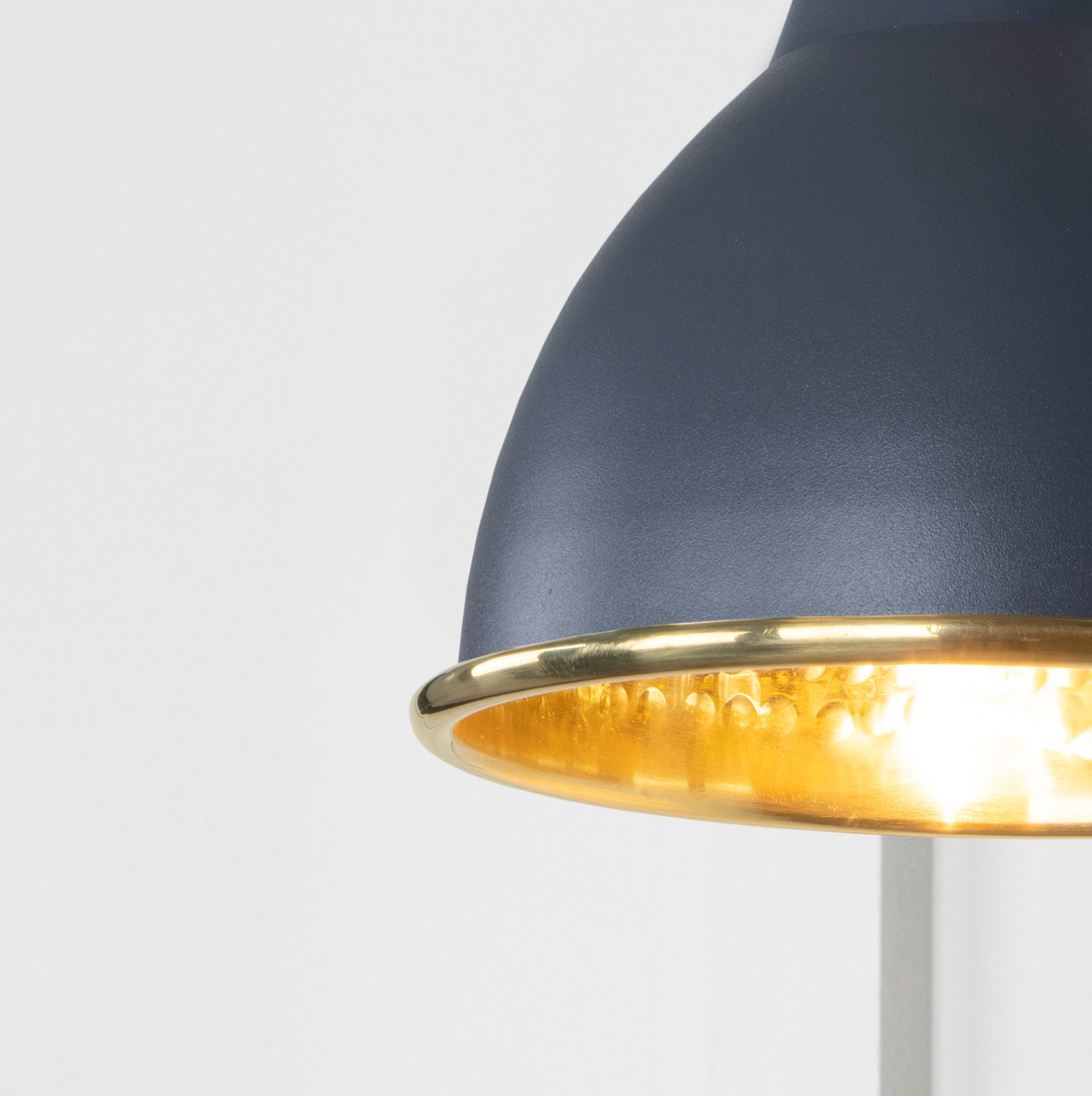 Hammered Brass Brindley Wall Light | Hammered Brass Slate - From the Anvil - EB London
