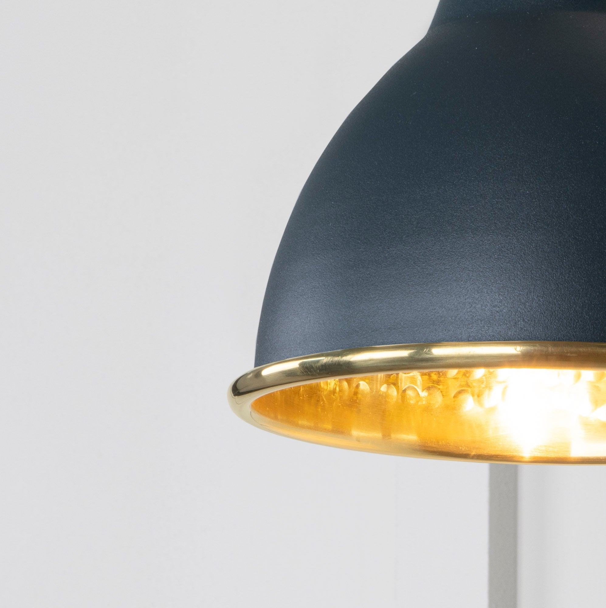 Hammered Brass Brindley Wall Light | Hammered Brass Soot - From the Anvil - EB London