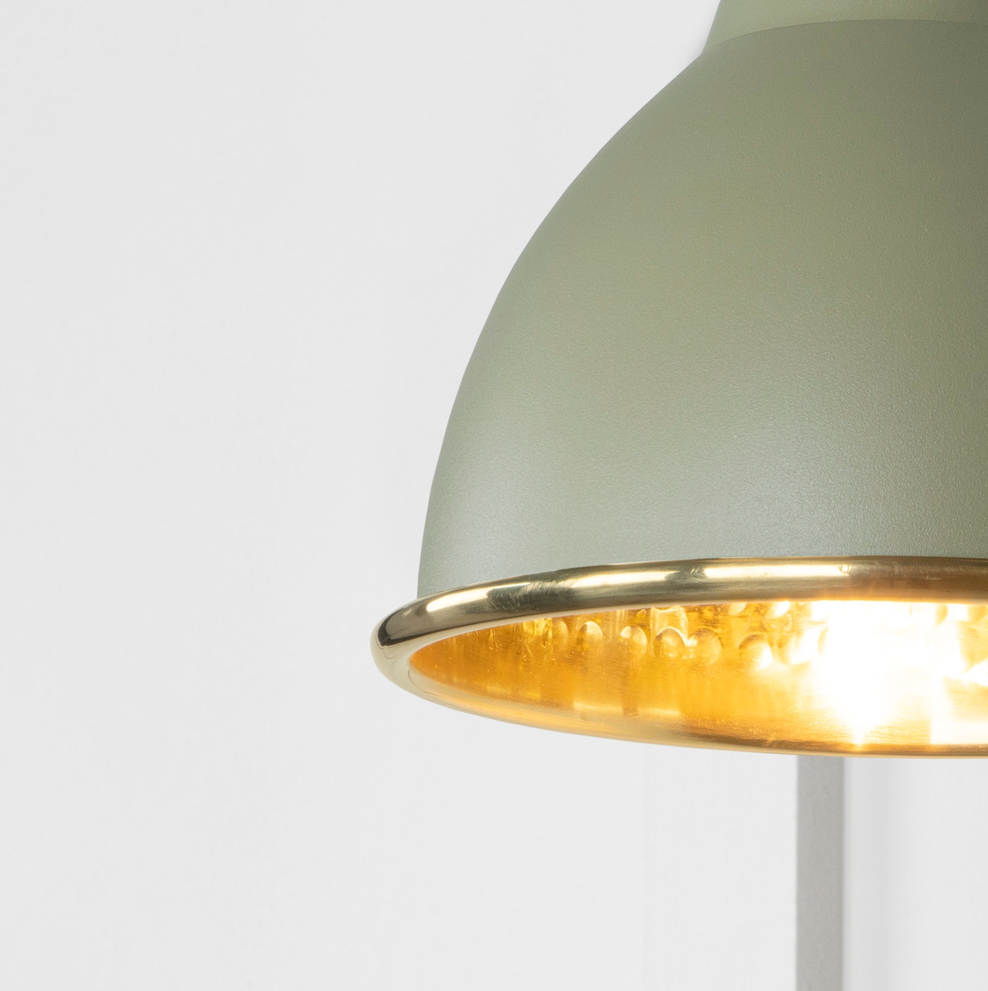Hammered Brass Brindley Wall Light | Hammered Brass Tump - From the Anvil - EB London