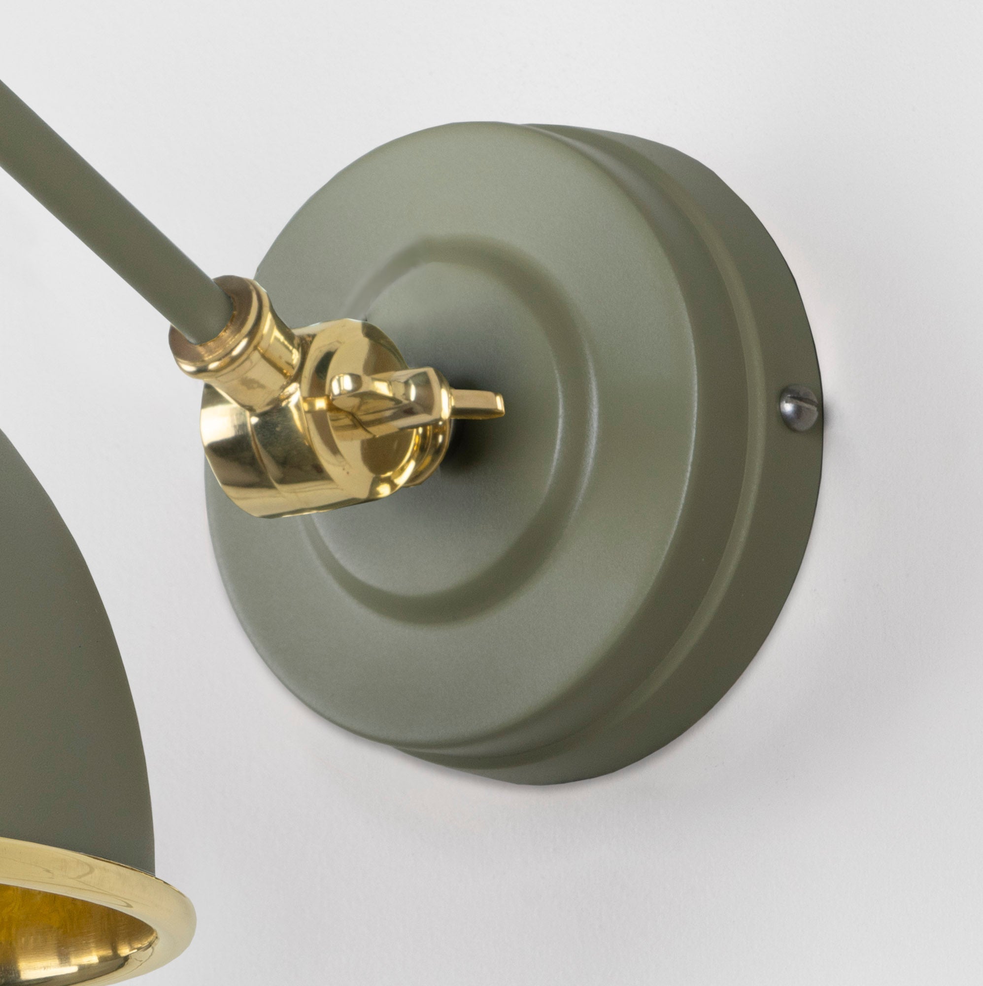 Hammered Brass Brindley Wall Light | Hammered Brass Tump - From the Anvil - EB London