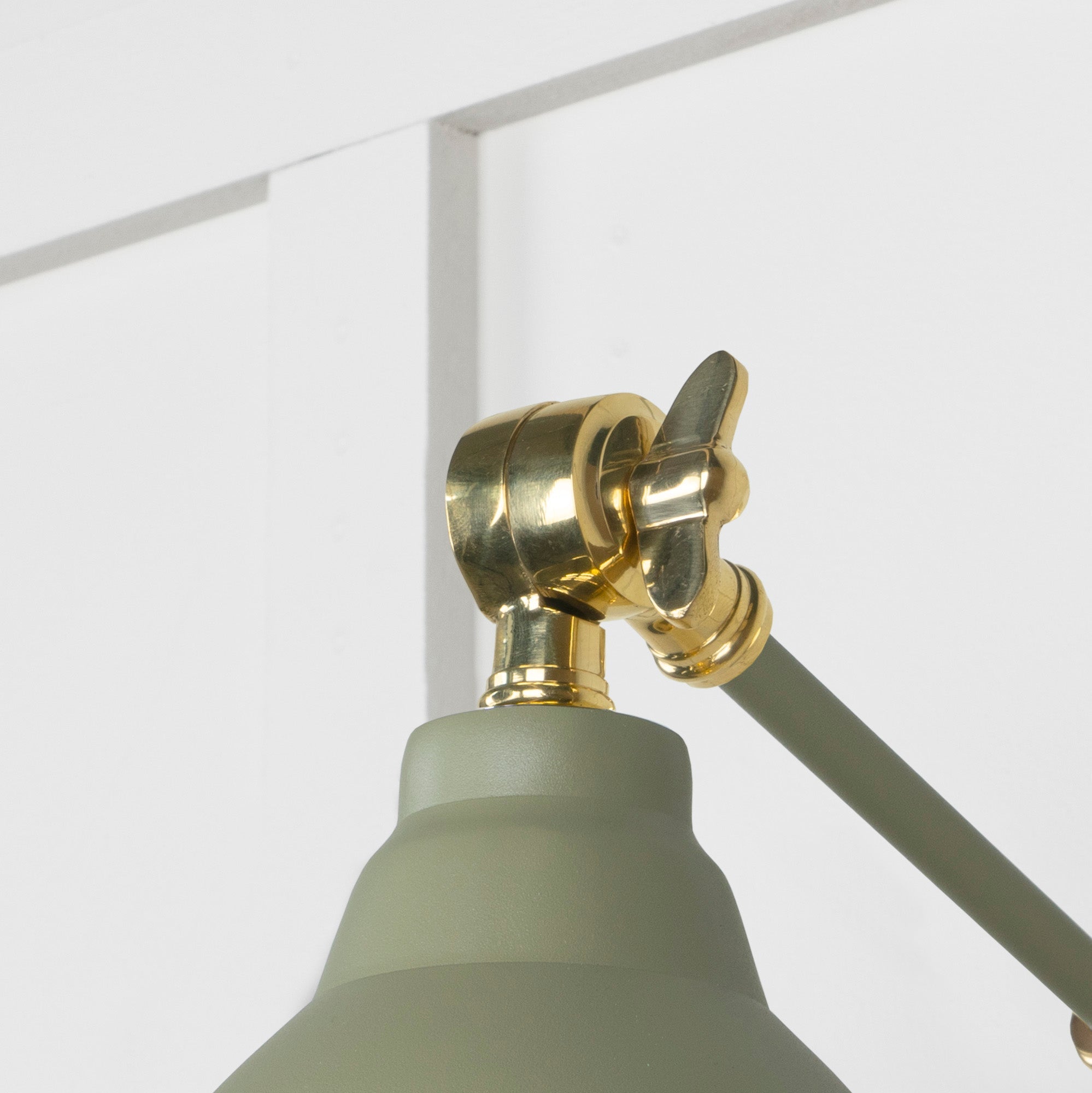 Hammered Brass Brindley Wall Light | Hammered Brass Tump - From the Anvil - EB London
