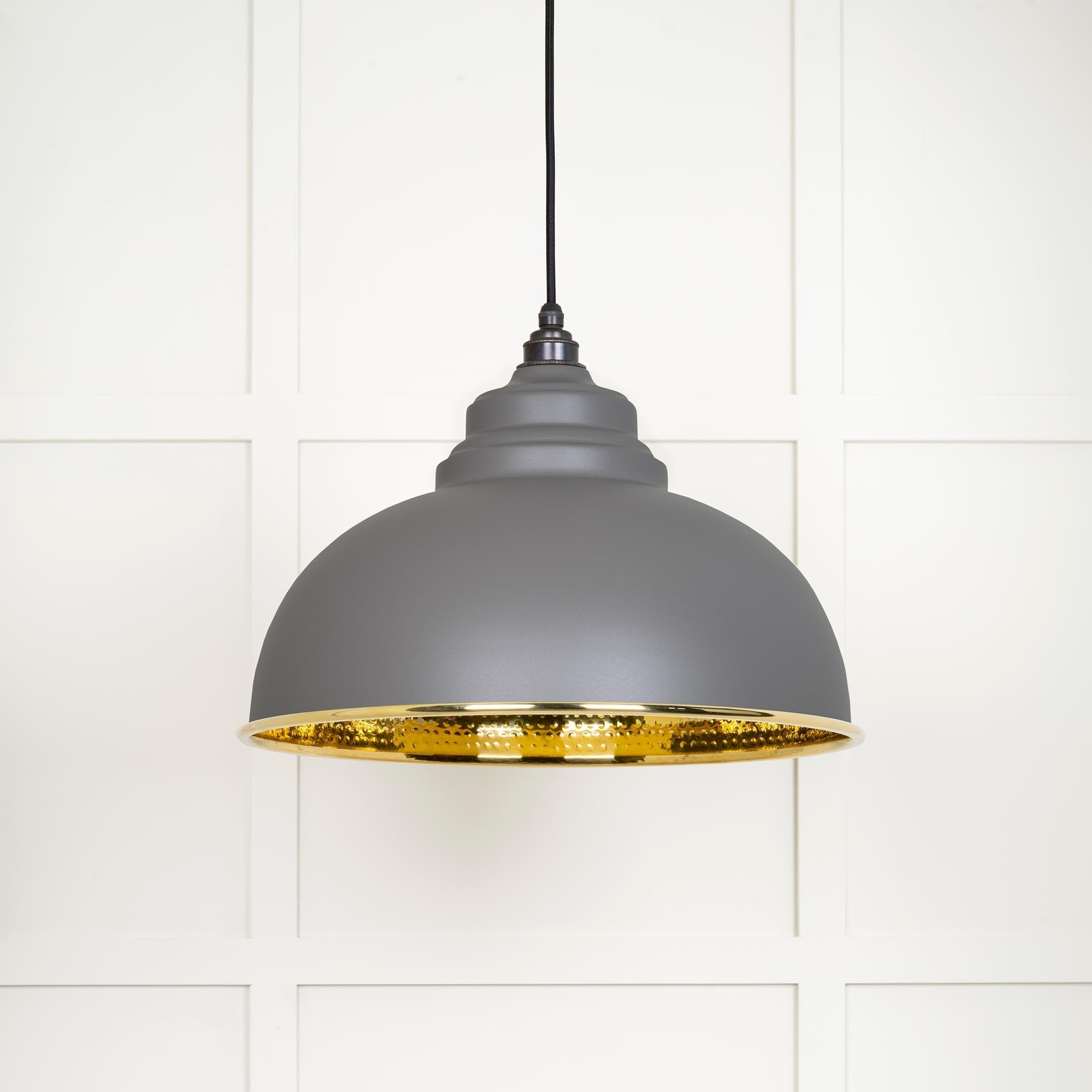 Hammered Brass Harborne Pendant | Bluff - From The Anvil - EB London