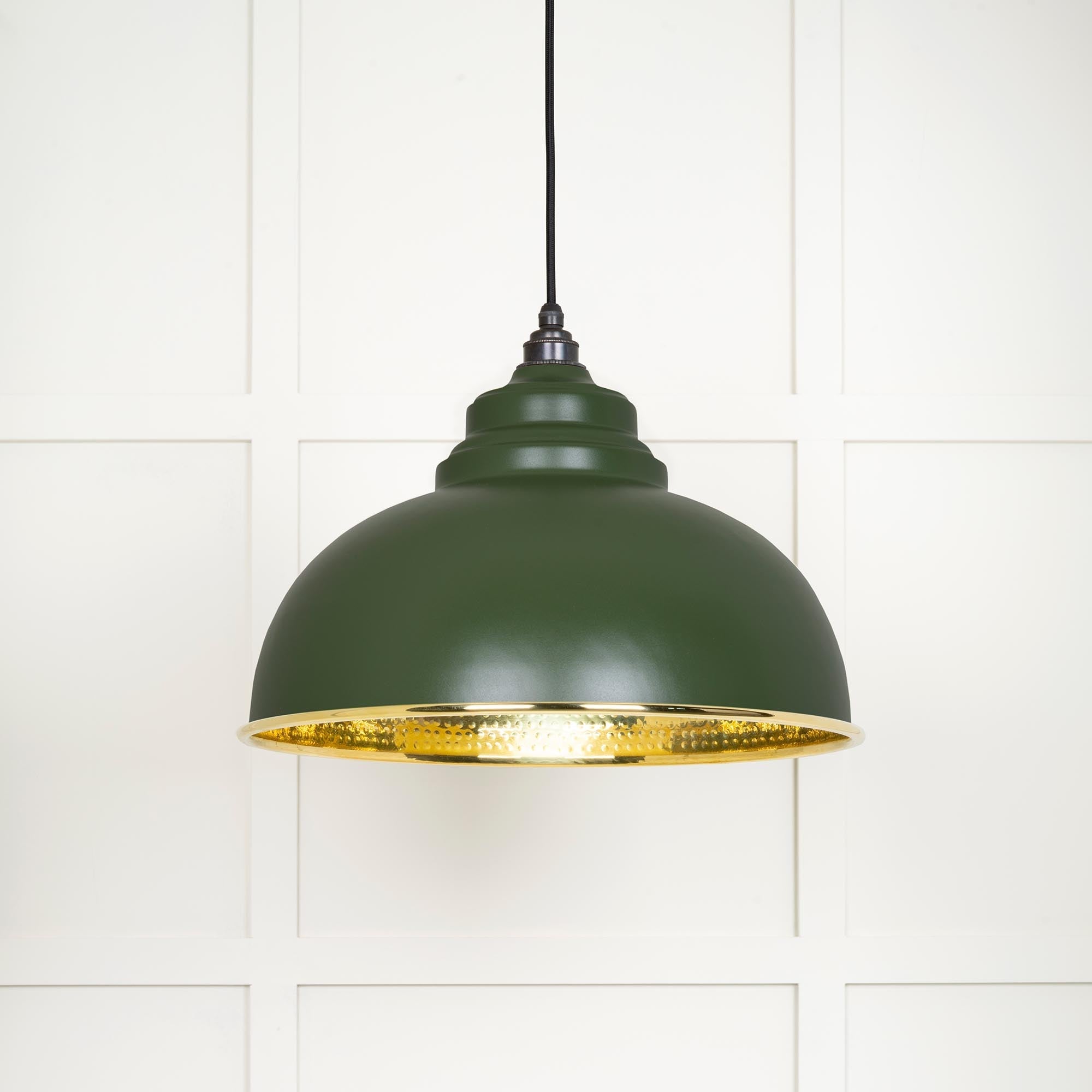 Hammered Brass Harborne Pendant | Heath - From The Anvil - EB London