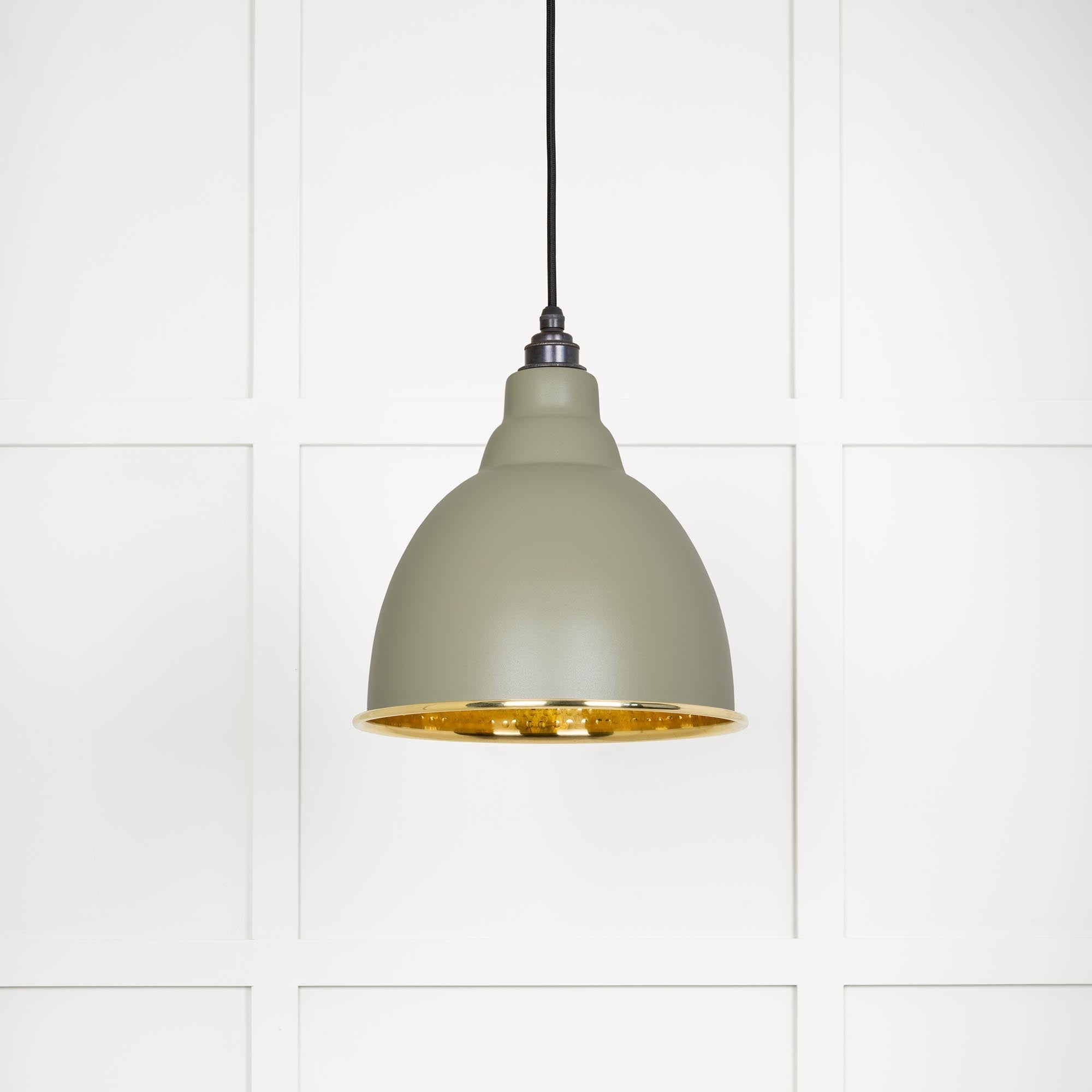 Hammered Brass Harborne Pendant | Tump - From The Anvil - EB London