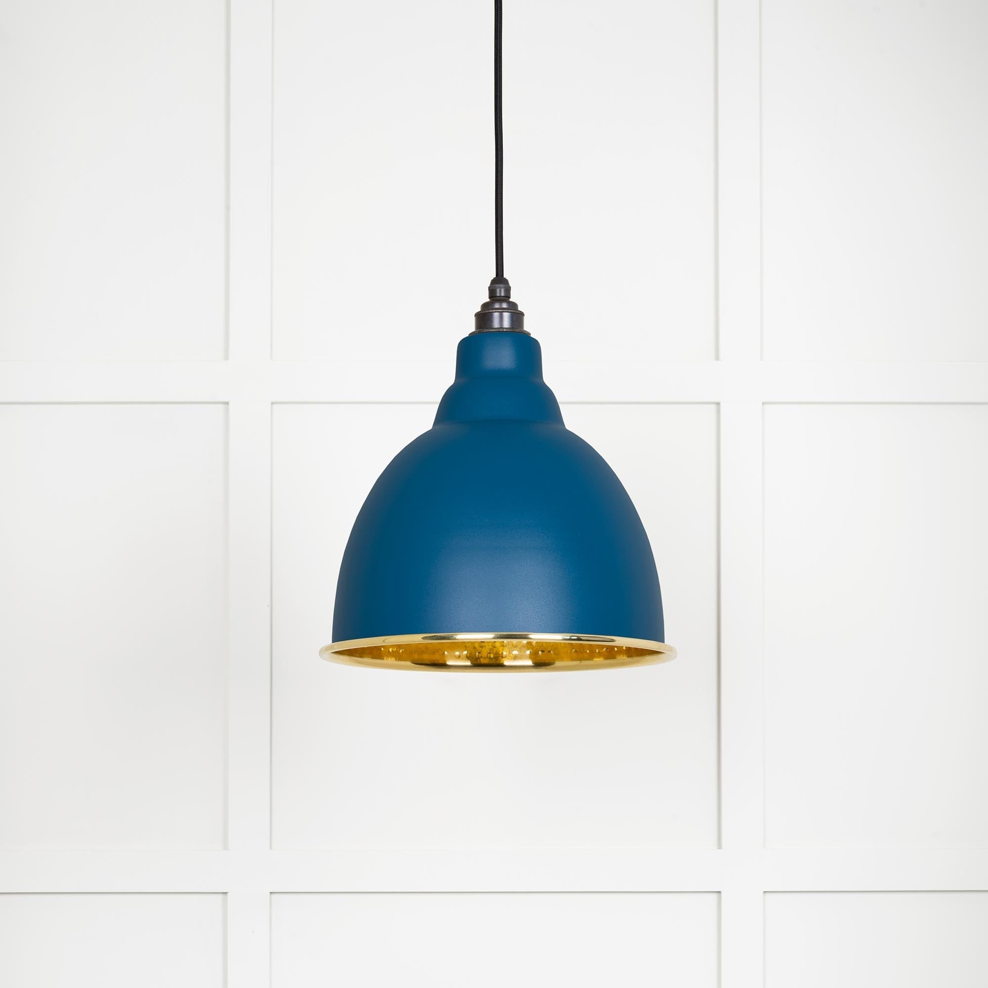 Hammered Brass Harborne Pendant | Upstream - From The Anvil - EB London