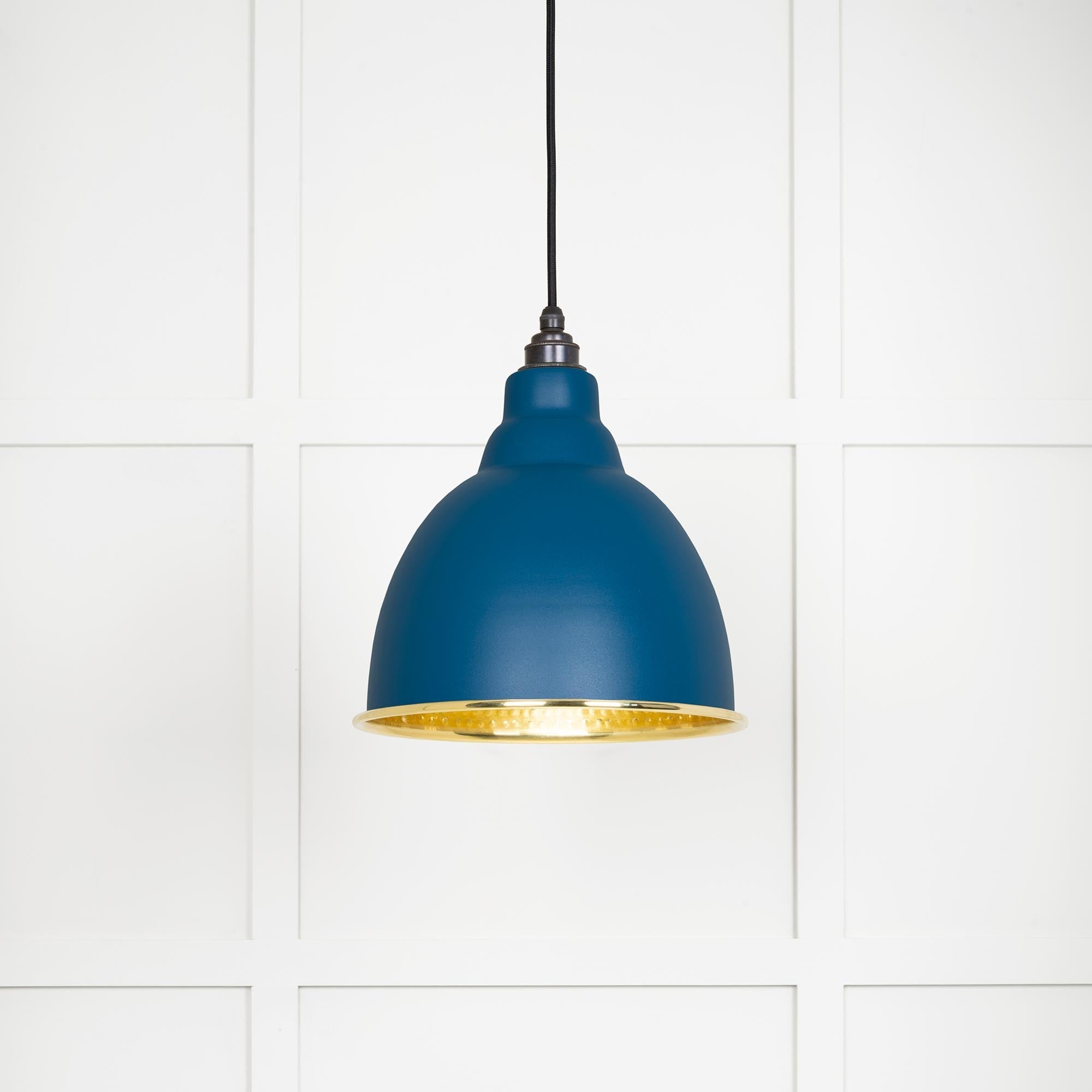Hammered Brass Harborne Pendant | Upstream - From The Anvil - EB London