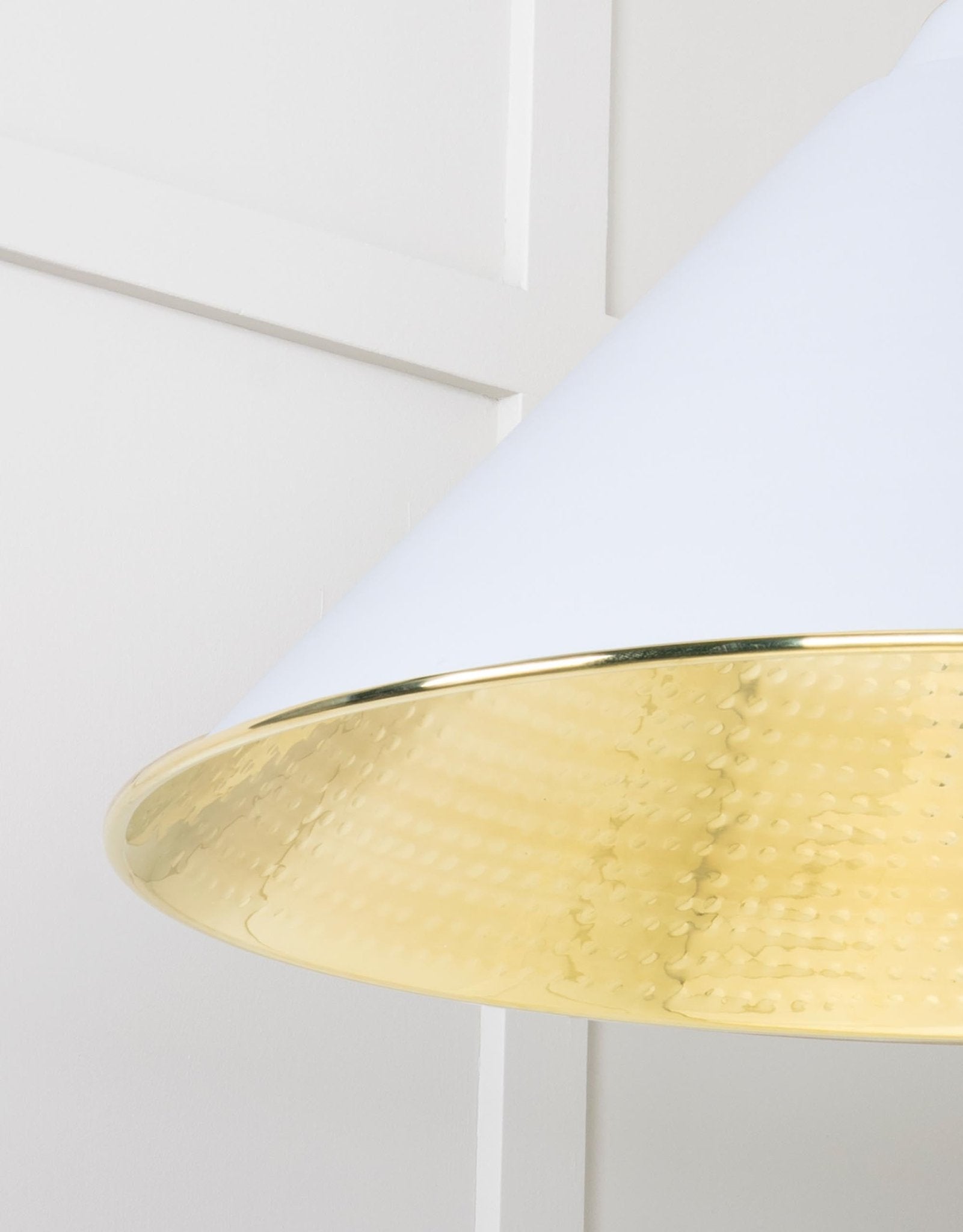 Hammered Brass Hockley Pendant | Birch - From The Anvil - EB London