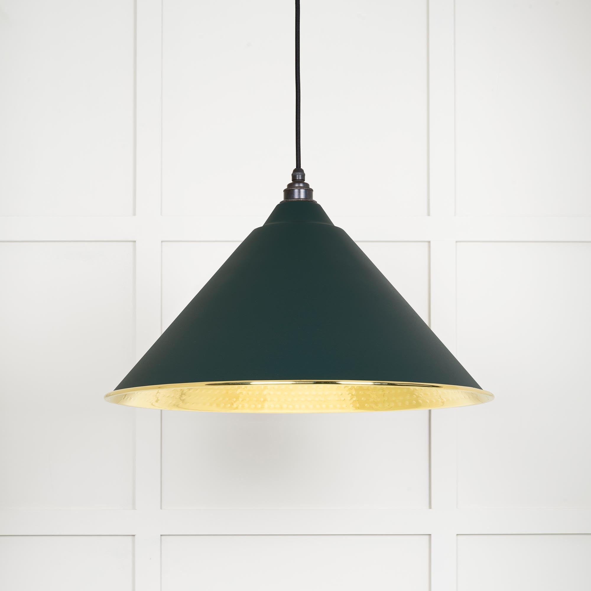 Hammered Brass Hockley Pendant | Dingle - From The Anvil - EB London