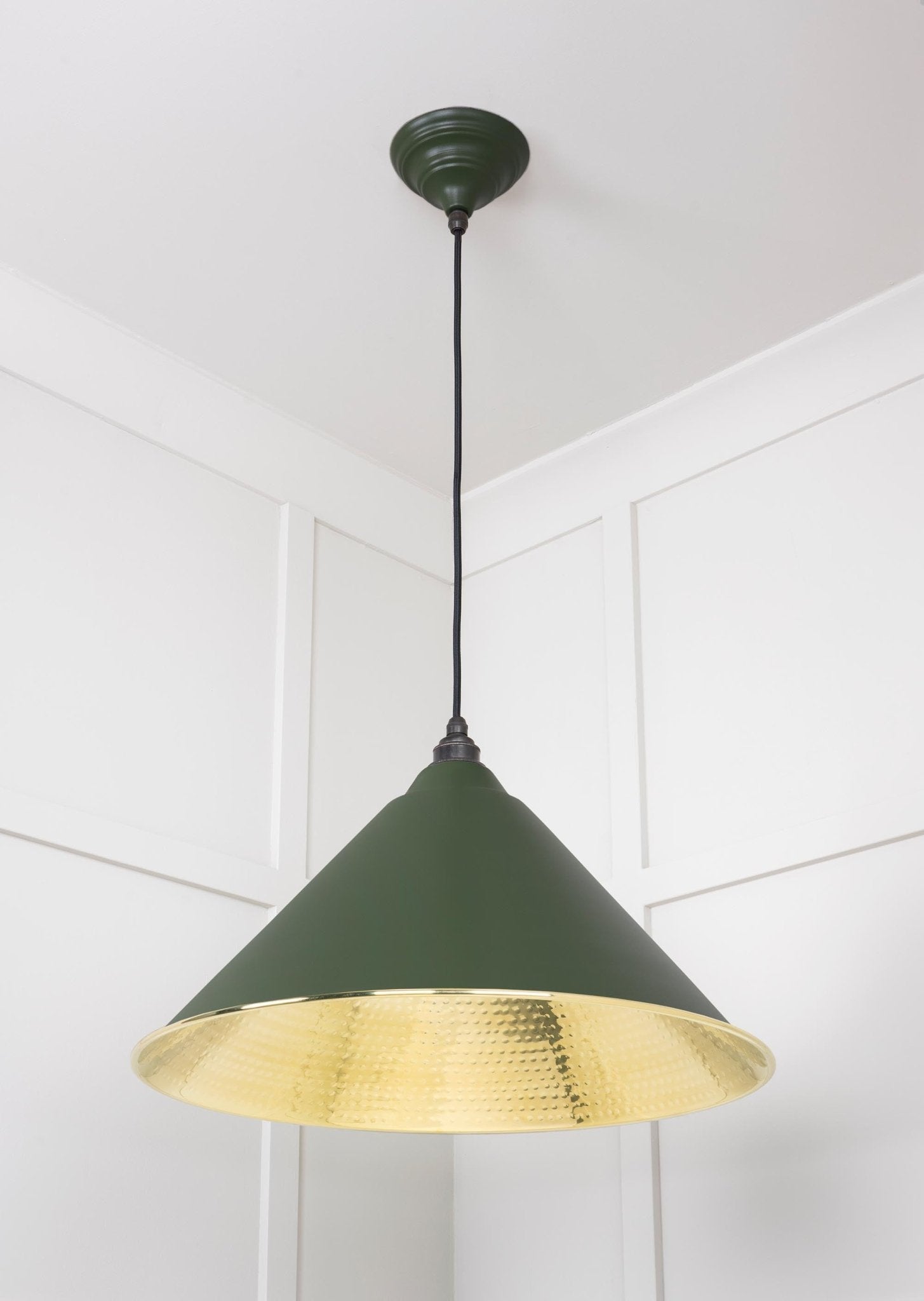 Hammered Brass Hockley Pendant |Heath - From The Anvil - EB London