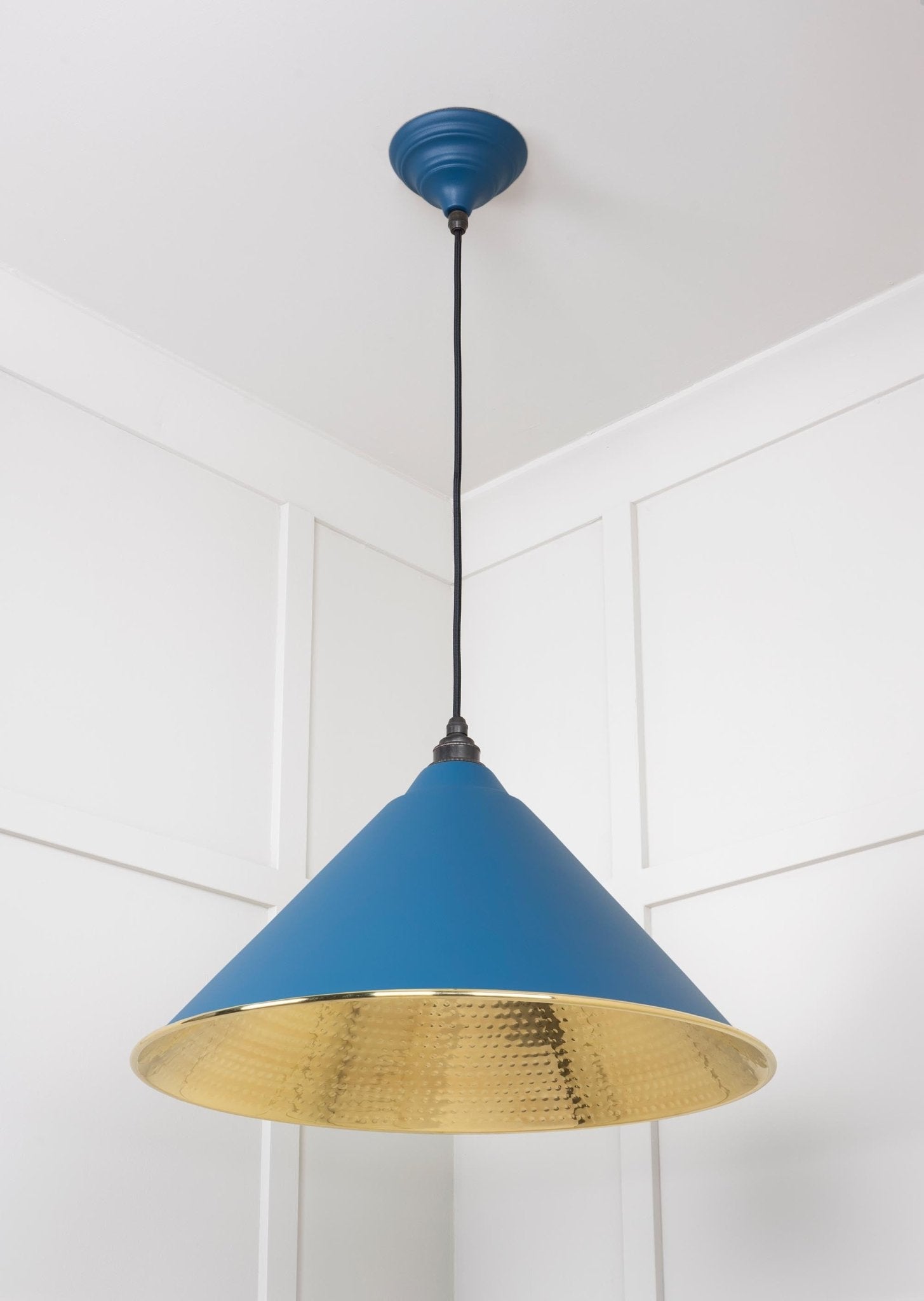 Hammered Brass Hockley Pendant | Upstream - From The Anvil - EB London