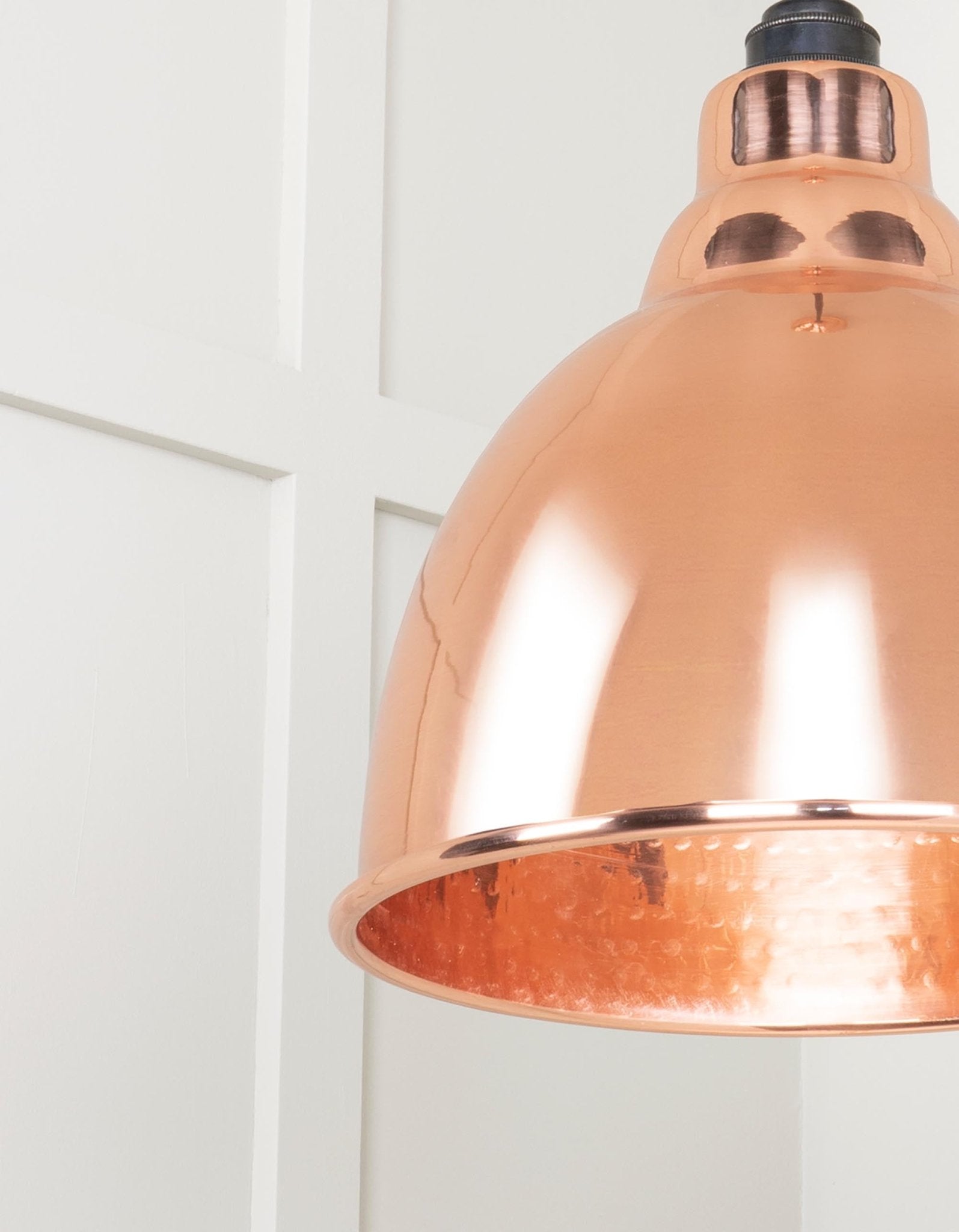 Hammered Copper Brindley Cluster Pendant | Bare - From the Anvil - EB London